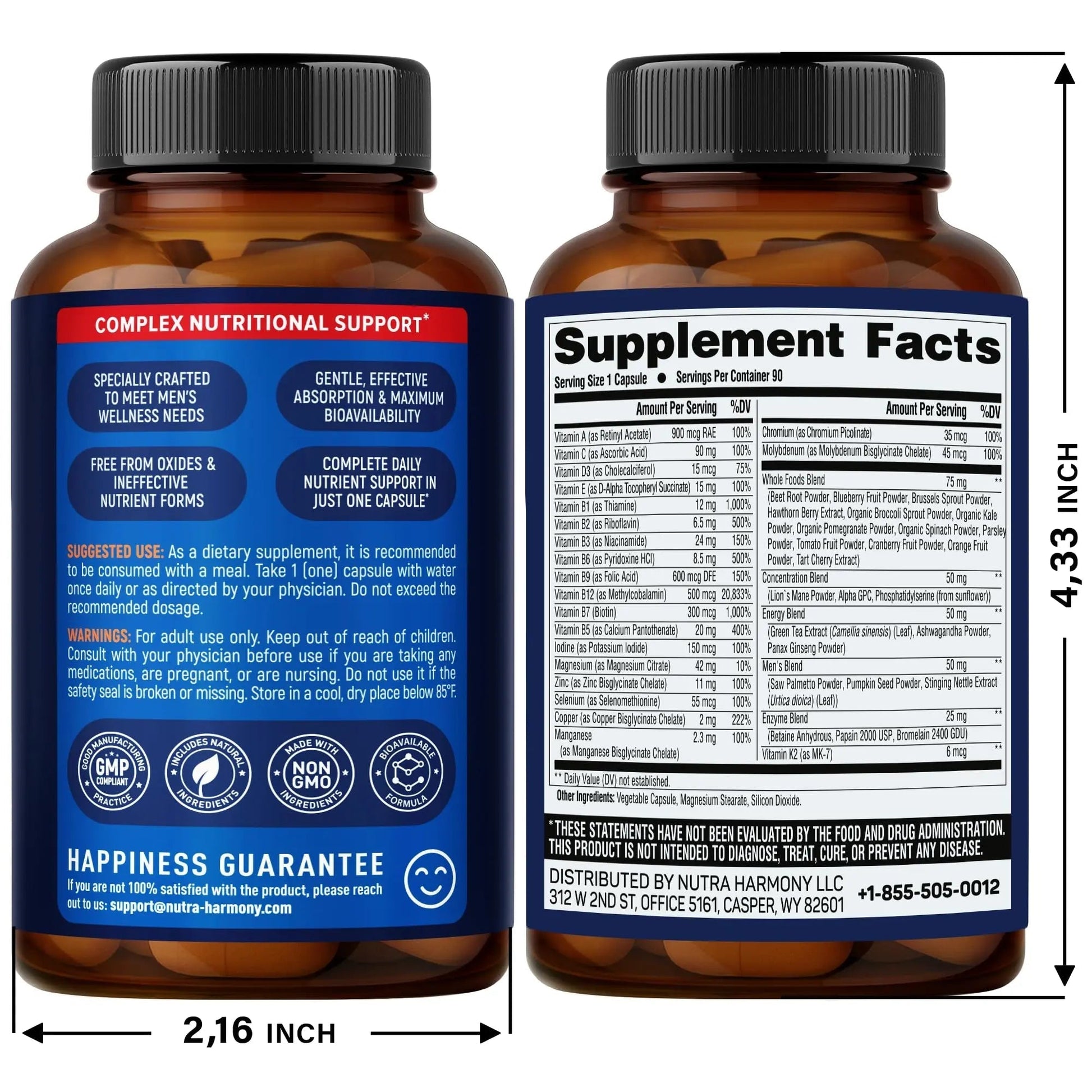 NUTRAHARMONY Multivitamins for Men & Women NUTRAHARMONYAu supplements
