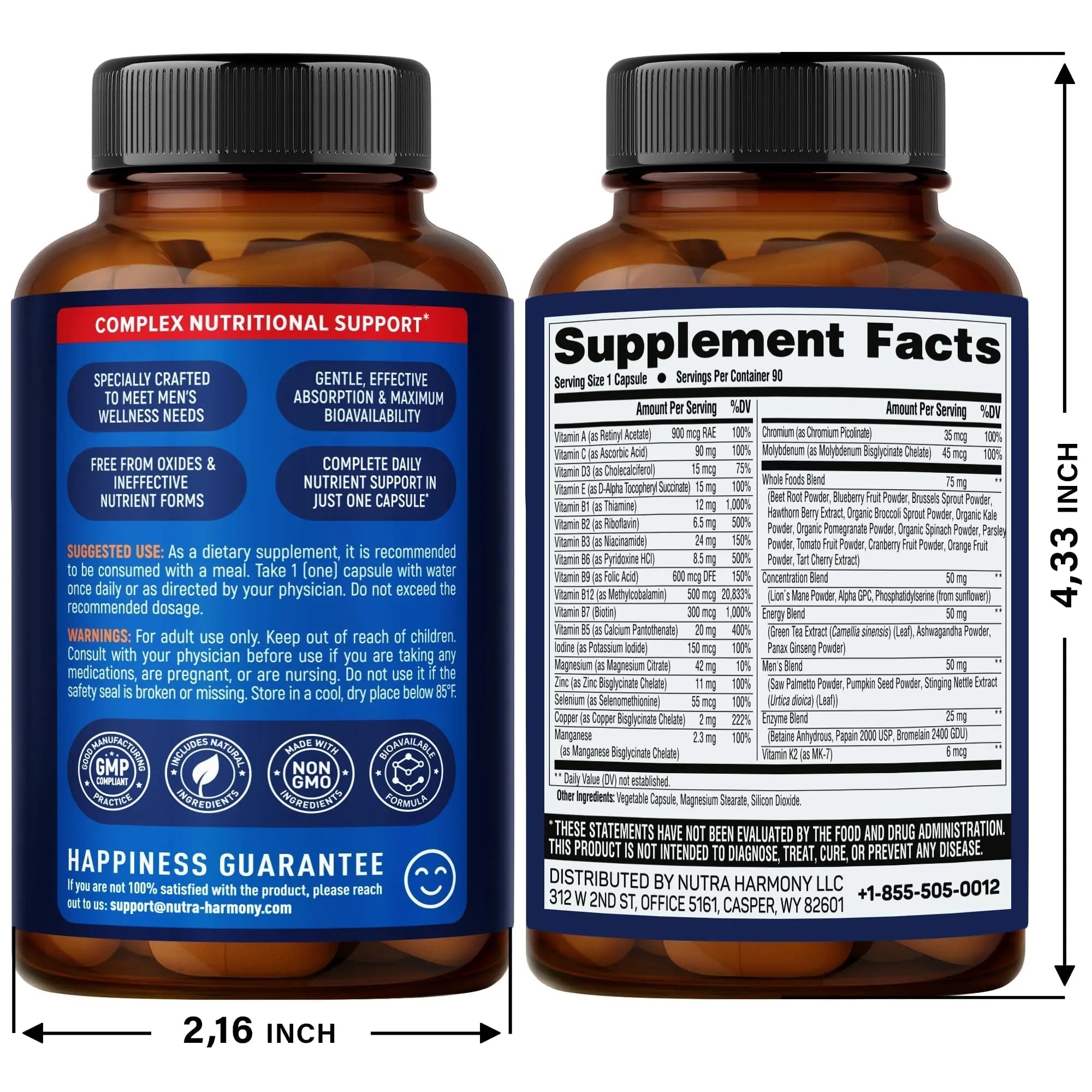 NUTRAHARMONY Multivitamins for Men & Women NUTRAHARMONYAu supplements