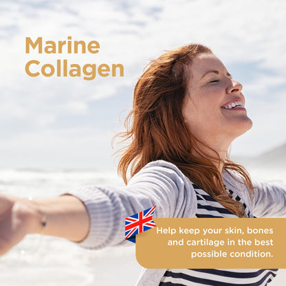 Healthspan Marine Collagen 500mg (120 Tablets) | Hydrolysed Type I Marine Collagen healthspanUS supplements