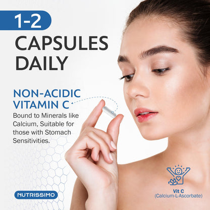 NUTRISSIMO Collagen + Hyaluronic Acid + Biotin + CoQ10 + Vitamins A, C (non-acidic), D and B12 + Zinc NUTRISSIMOUS supplements