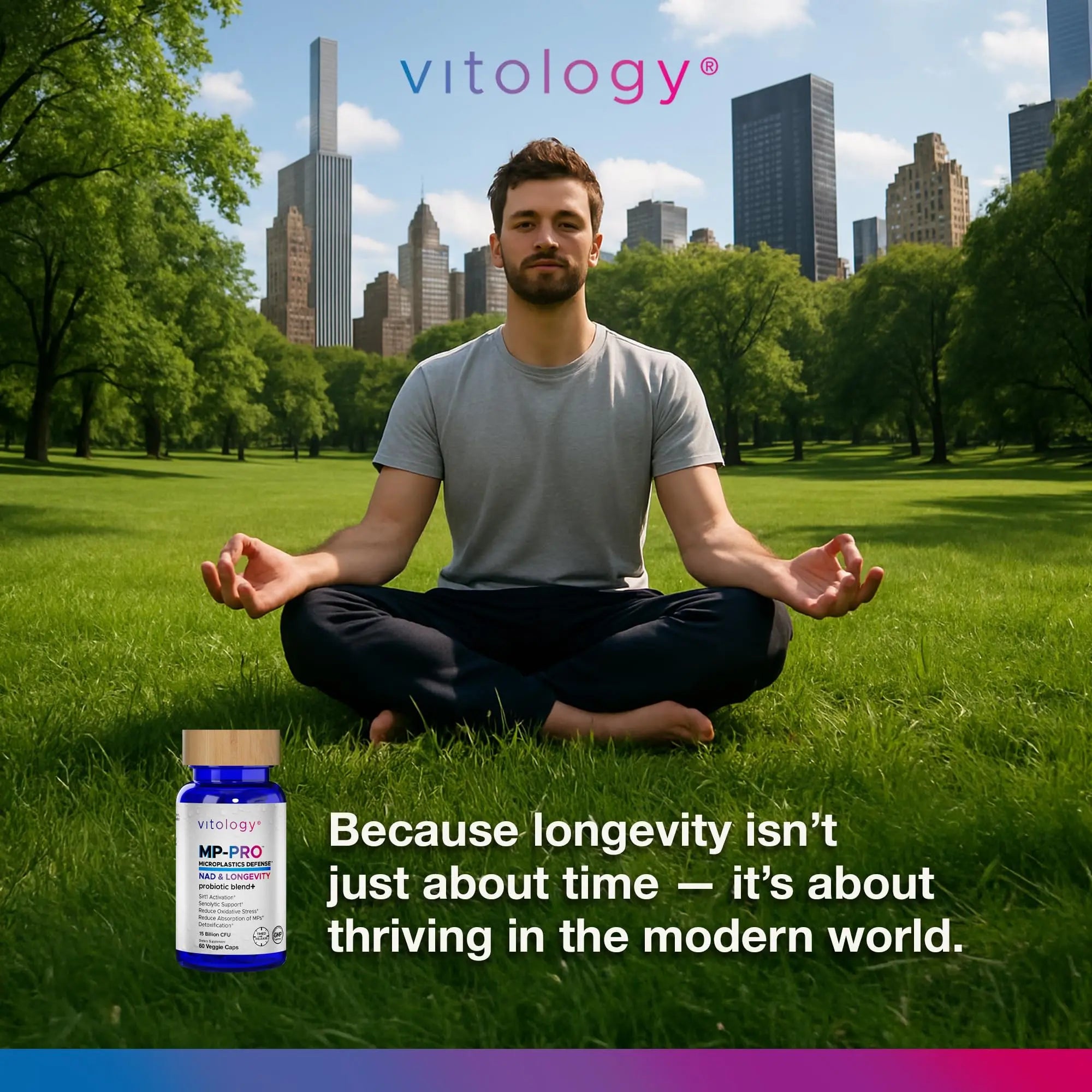 Vitology MP-PRO Microplastics Defense | 15 Billion CFU Probiotic + Antioxidant Blend | NMN, NAC, Glutathione, Resveratrol & Charcoal | Supports Cellular Detox, Longevity & Gut Health – 60 Capsules VitologyAu supplements