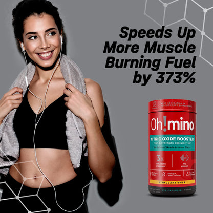 Oh!mino Nitric Oxide Supplement Activator Booster, Triple Strength L-Arginine for Energy Oh!minoUS supplements