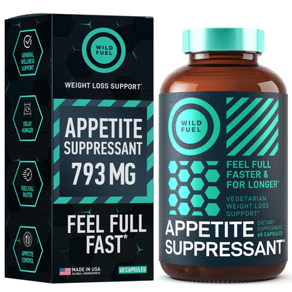 Appetite Suppressant for Weight Loss, Hunger Suppressant - Diet Pills That Work Fast WILD FUELUS supplements