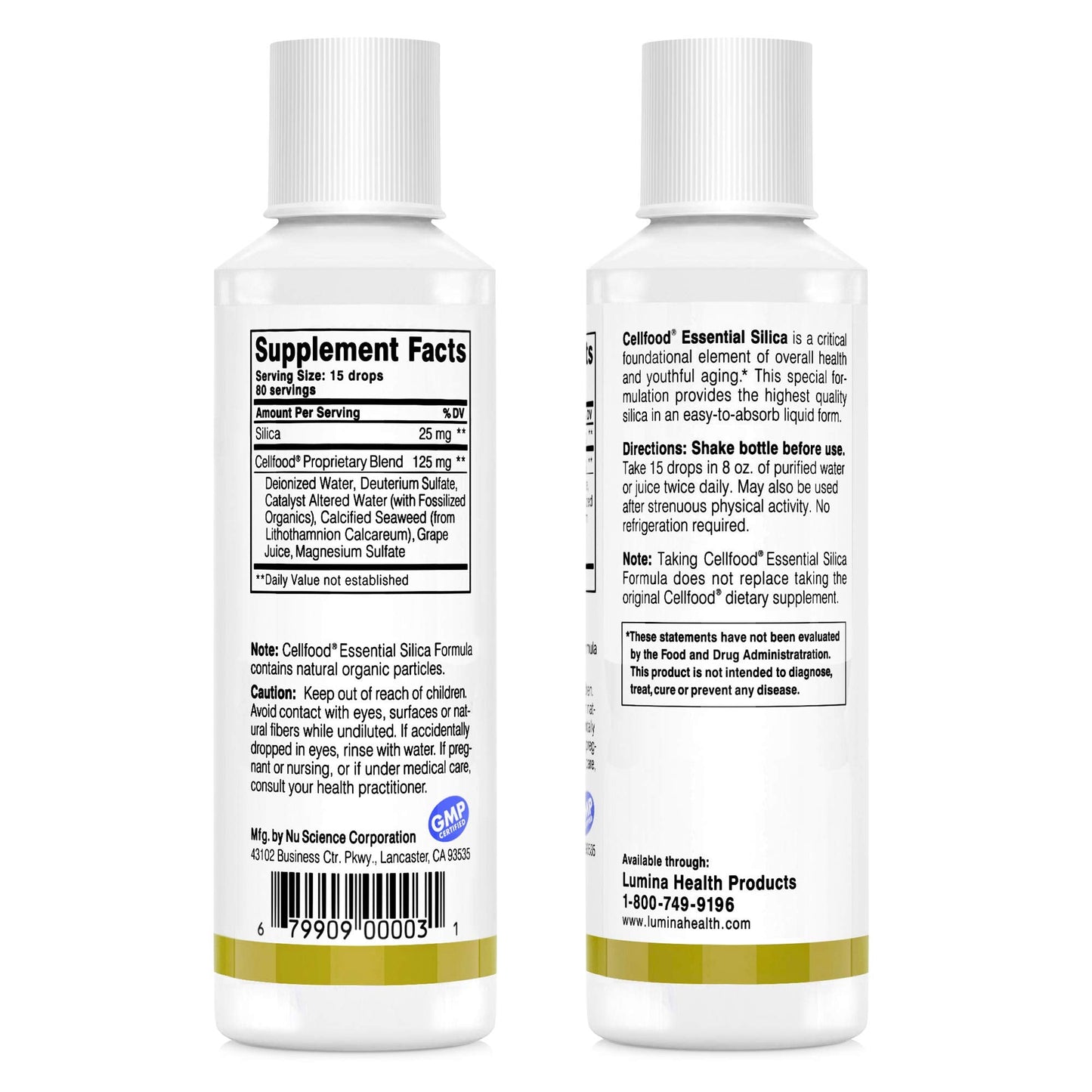 Cellfood Essential Silica Anti-Aging Formula, 4 fl oz - Supports Healthy Bones, Joints, Hair CellfoodUS supplements