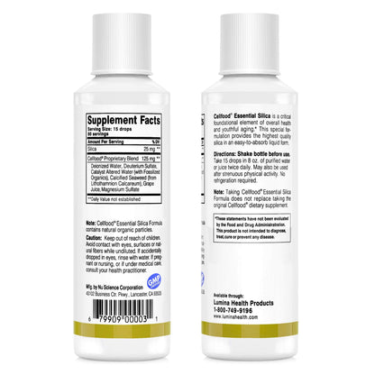 Cellfood Essential Silica Anti-Aging Formula, 4 fl oz - Supports Healthy Bones, Joints, Hair CellfoodUS supplements