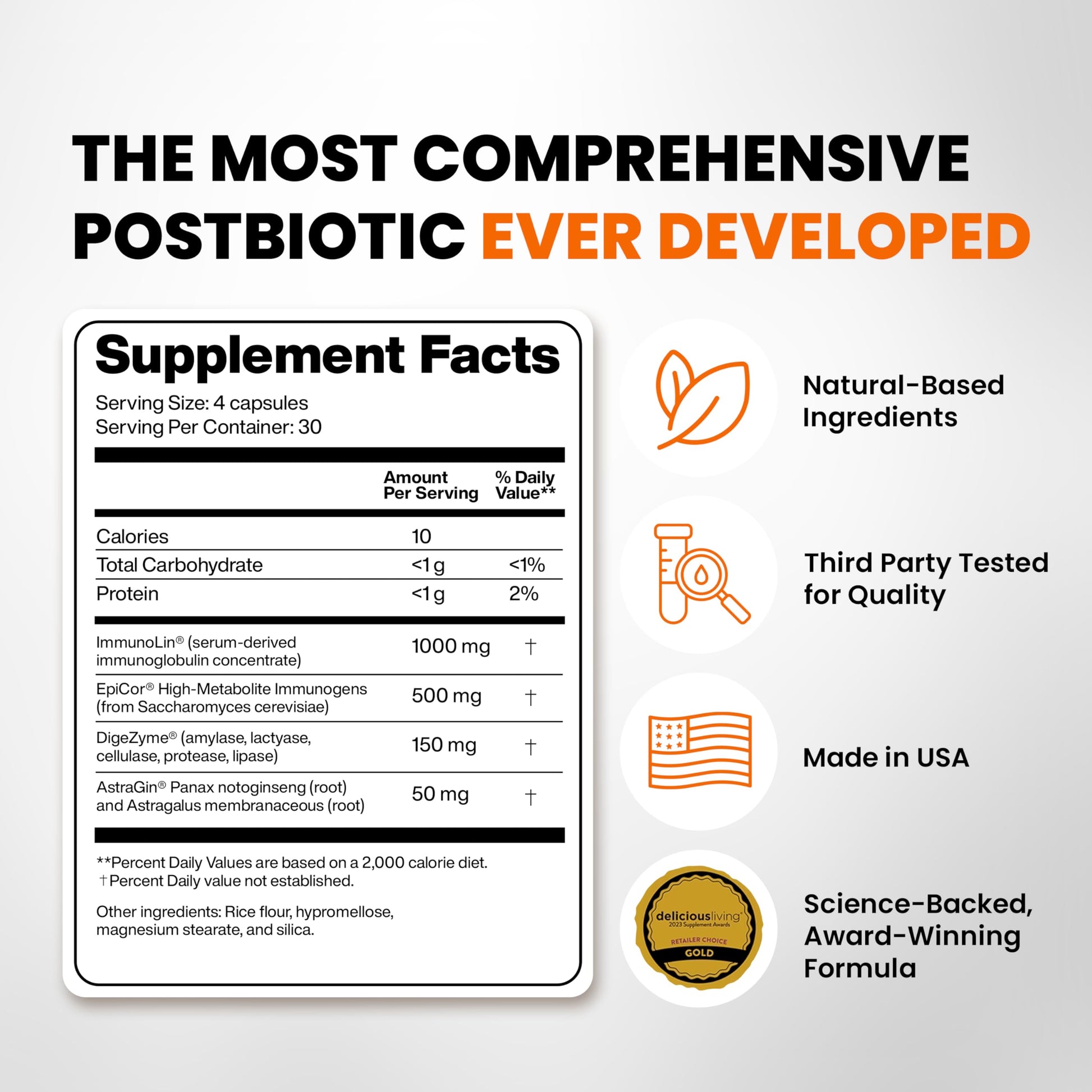 SaltWrap Gut Clinic Postbiotics - Gut Health, Complete Gut Repair, Barrier & Immune Support - Helps Bloating, Gas & Indigestion - 90 Capsules SaltWrapAu supplements