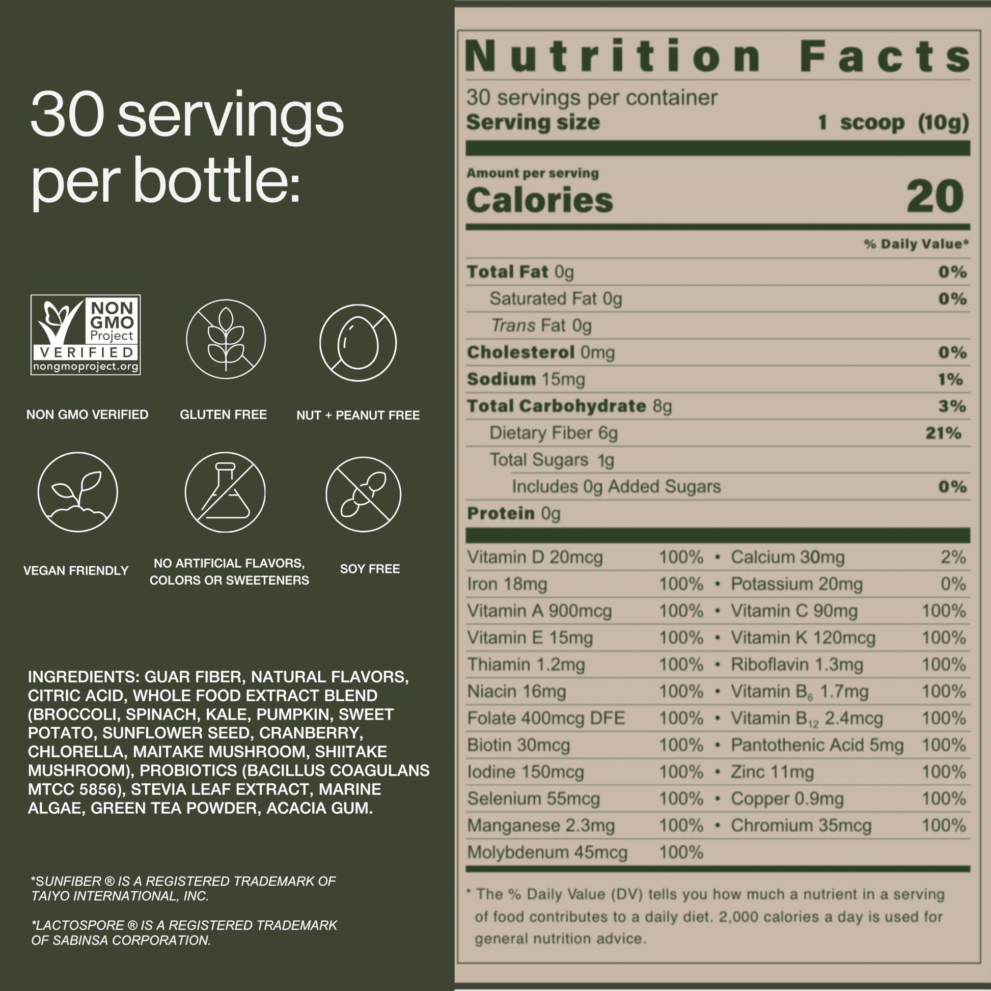 B.WILD Plant-Based Multivitamin Superfood Drink Mix – Refreshing Peach Green Tea with Vitamins, Minerals, Prebiotics & Probiotics for Gut Health & Daily Wellness – 30 Servings – Vegan, Gluten-Free B.WILDAu supplements