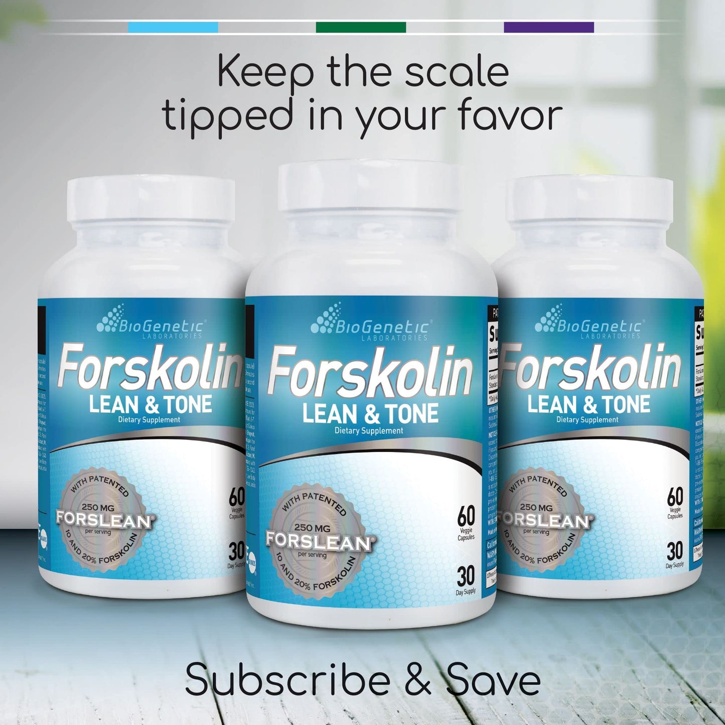 BioGenetic Labs Forskolin Lean & Tone - Weight Loss Pills - Body Toning Formula Fat Burner BioGenetic LaboratoriesUS supplements
