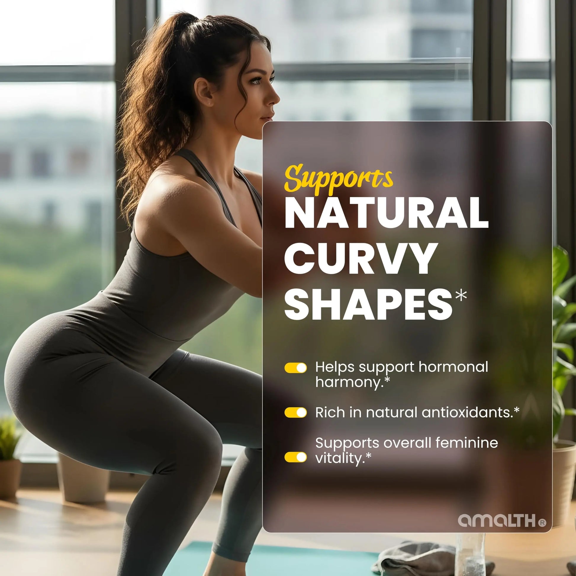 Amalth Aguaje Curves Capsule for Women 1000 mg- Extra Strength from Peru Natural Supplements- 120 Capsules Non- GMO Premium Quality Pills AMALTHnz supplements