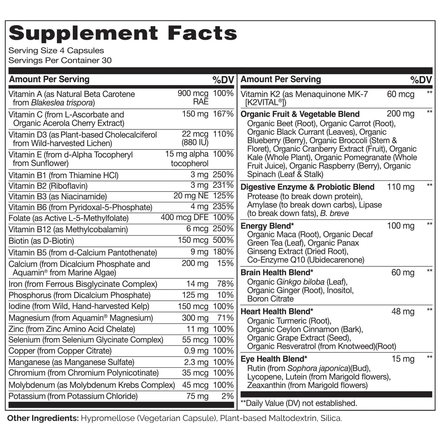 NATURELO Whole Food Multivitamin for Women - 120 Capsules and Whole Food Multivitamin for Men - 120 Capsules Bundle NATURELOAu supplements