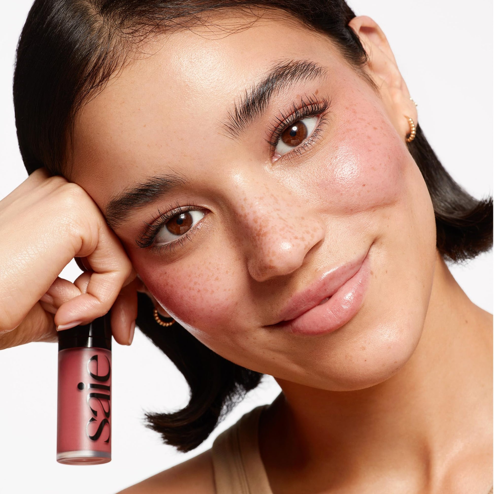 Saie Radiant Glow Duo - Dew Liquid Blush (Chilly, .40 oz) + Glowy Super Gel (Starglow, 1 oz) - Hydrating Cream Blush & Illuminating Primer for a Luminous, Natural Finish SaieAu supplements