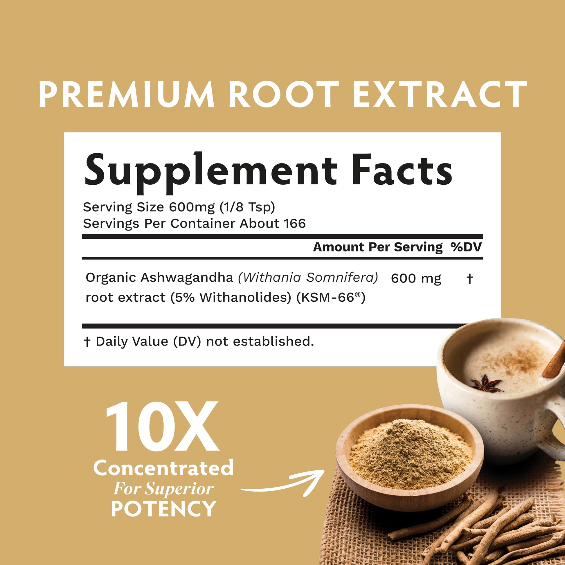 TRIBE ORGANICS KSM-66 Ashwagandha Root Extract Powder Ayurvedic Herb for Mood Support | Increase Energy | Strength - Organic | Natural | Gluten Free | Non GMO | Full-Spectrum - 100g Pouch TRIBE ORGANICSAu supplements