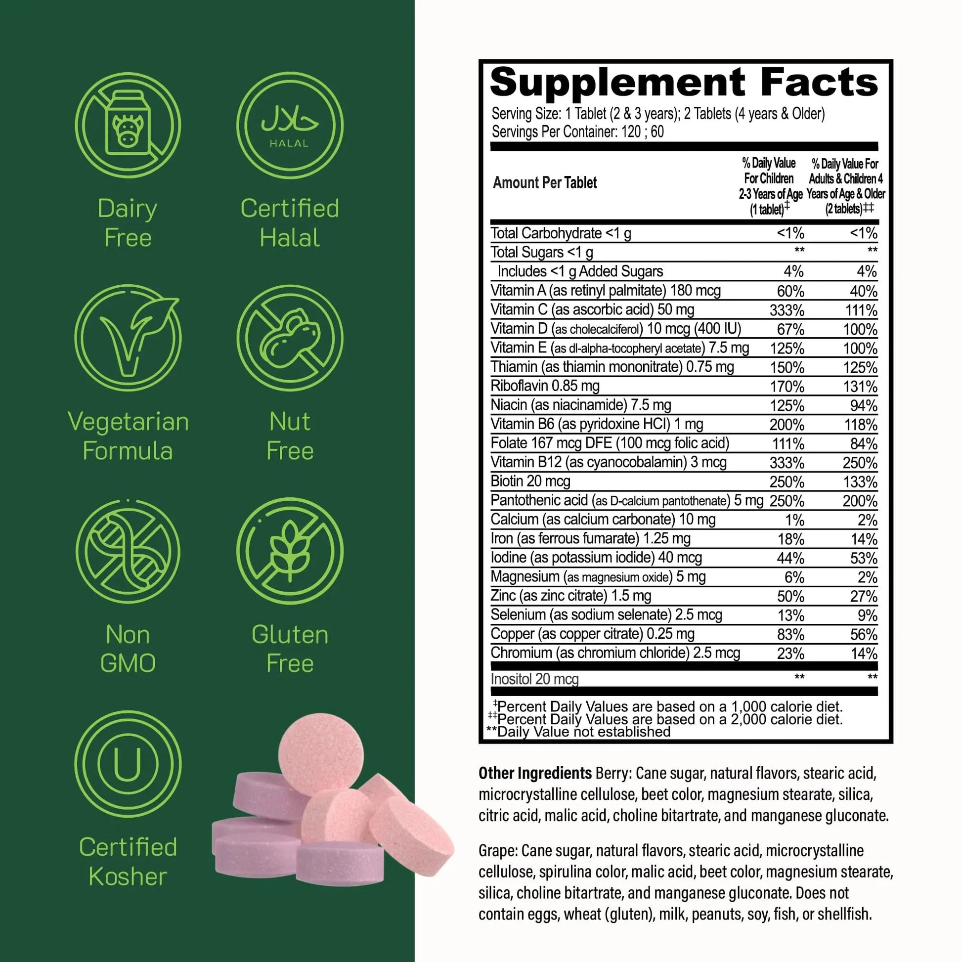 YUM-V'S Probiotics & Multivitamin Bundle for Kids – Probiotic with Prebiotic Fiber Chocolate Bears + Multivitamin & Multimineral with Iron Chewables – Digestive, Immune & Overall Health Support YUM-V'SAu supplements