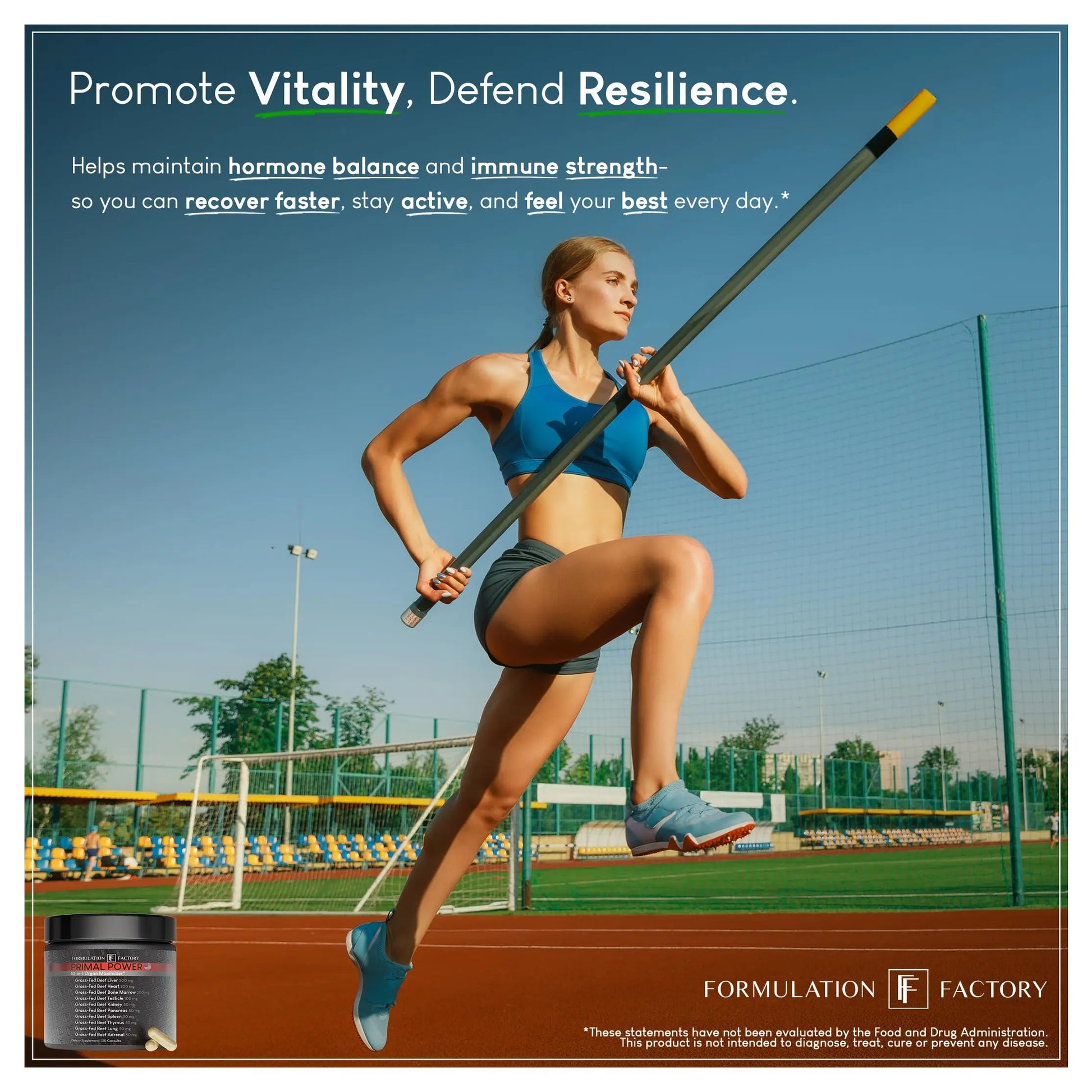 Formulation Factory Primal Power 10-in-1 Grass-Fed Organ Supplement with Beef Liver, Heart, Marrow, Testicle, Kidney, Supports Vitality, Hormones, Energy, Immunity (4 Month Supply, 240 Capsules) Formulation Factorynz supplements