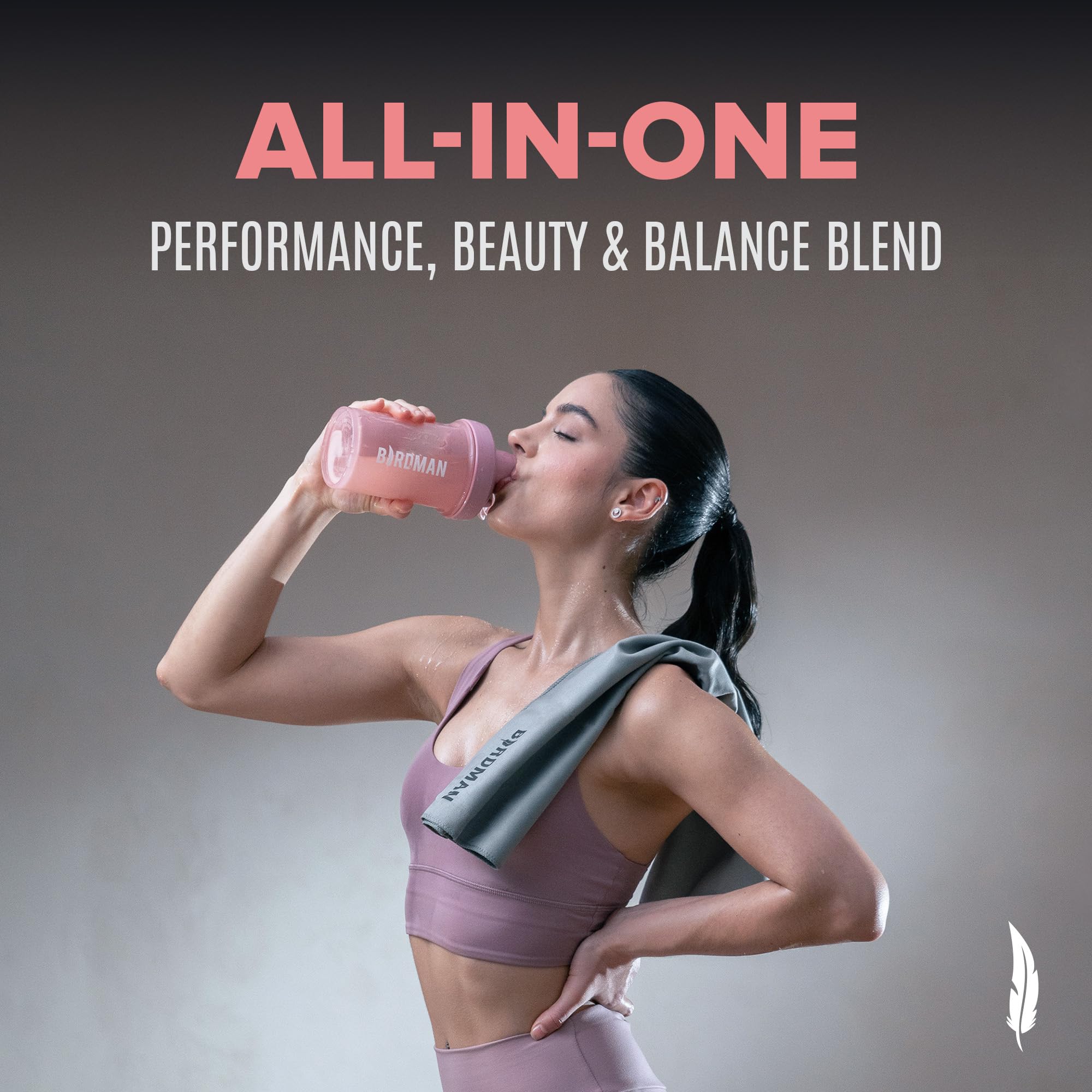 BIRDMAN Creatine for Women | Creatine Monohydrate Powder with Myo & D-Chiro Inositol, Hyaluronic Acid, Zinc, Electrolytes and Vitamins | Sugar Free, Pink Lemonade | 30 Servings BIRDMANAu supplements