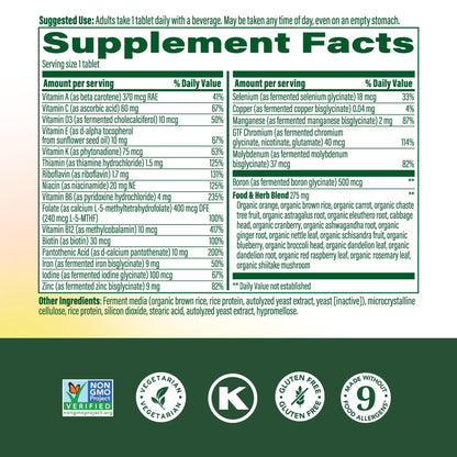 MegaFood Womens Multivitamin One Daily - Multivitamin for Women - Vitamin C, Vitamin D, Iron & B Vitamins - Bone, Energy Metabolism & Immune Support MegaFoodUS supplements