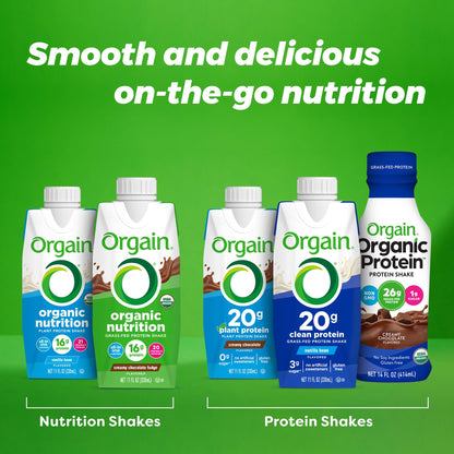 Orgain Organic Nutritional Protein Shake, Vanilla Bean - 16g Grass Fed Whey Protein OrgainUS supplements