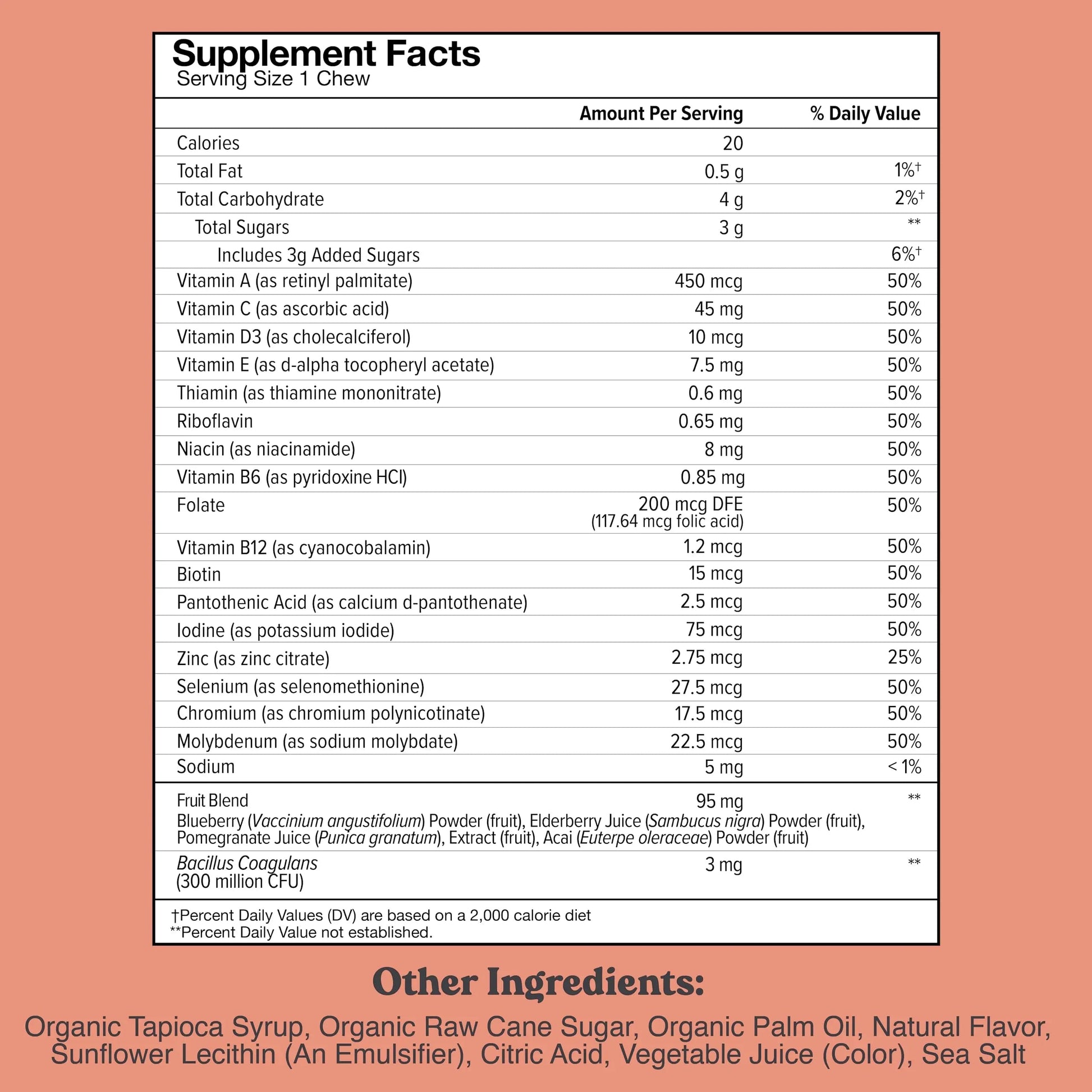 Chewsy Kids’ Multivitamin, Delicious Candy-Style Daily Vitamin Chews + Probiotics + Superfoods, Wild Berry Flavor Chewable Fruity Supplement Chews CHEWSYAu supplements
