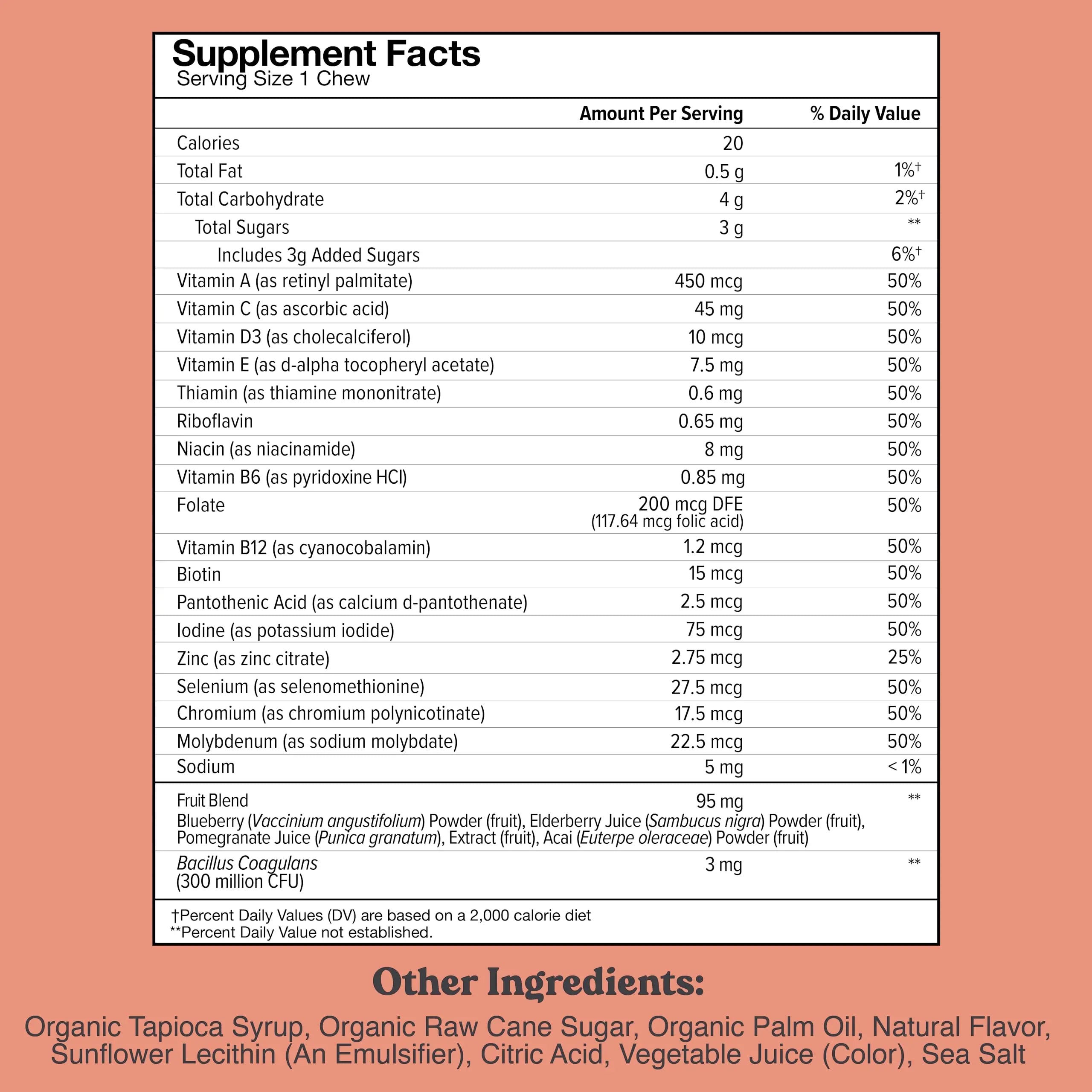 Chewsy Kids’ Multivitamin, Delicious Candy-Style Daily Vitamin Chews + Probiotics + Superfoods, Wild Berry Flavor Chewable Fruity Supplement Chews CHEWSYAu supplements