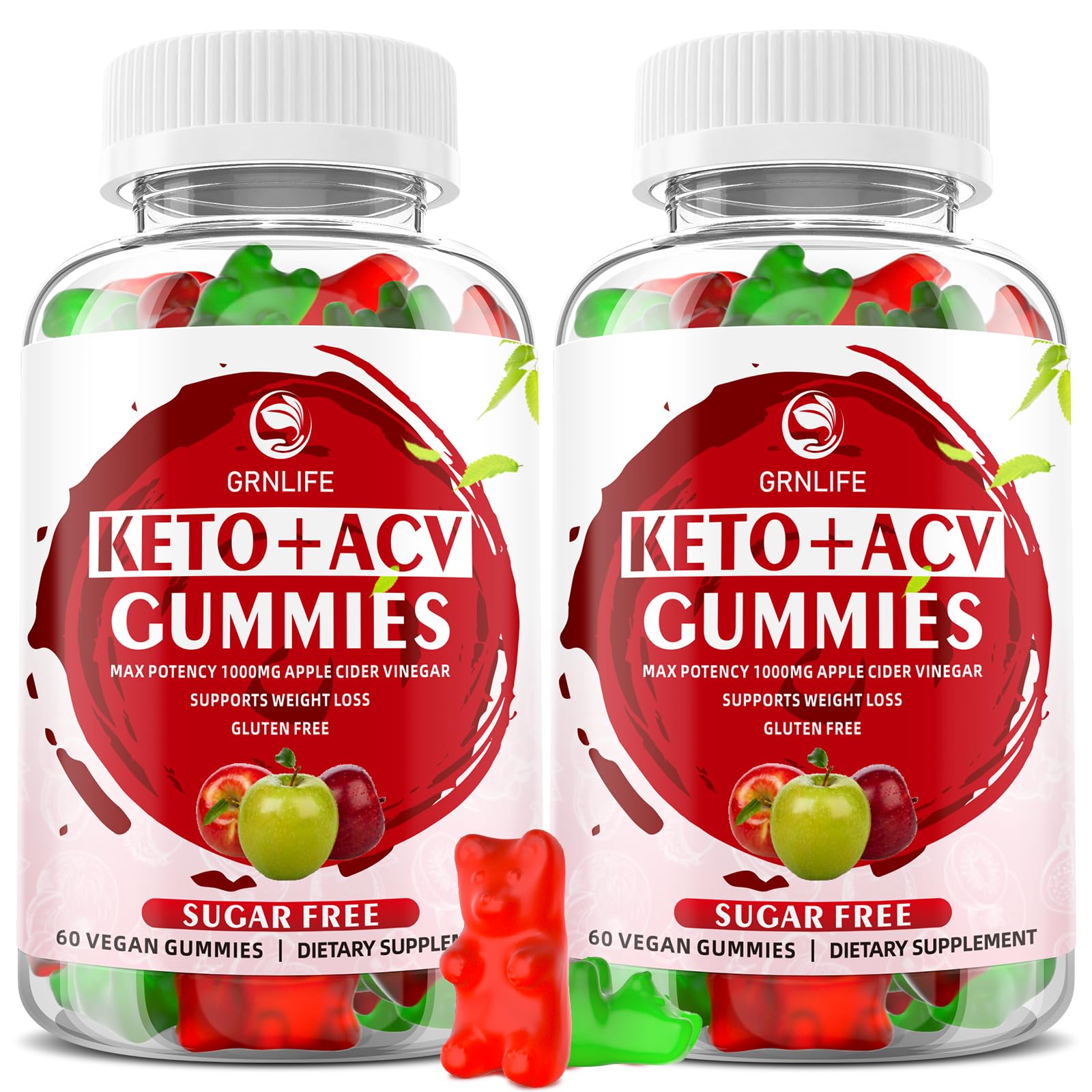 Keto ACV Gummies Advanced Weight Loss, 1000MG Apple Cider Vinegar Gummies Supple GrnLifeUS supplements