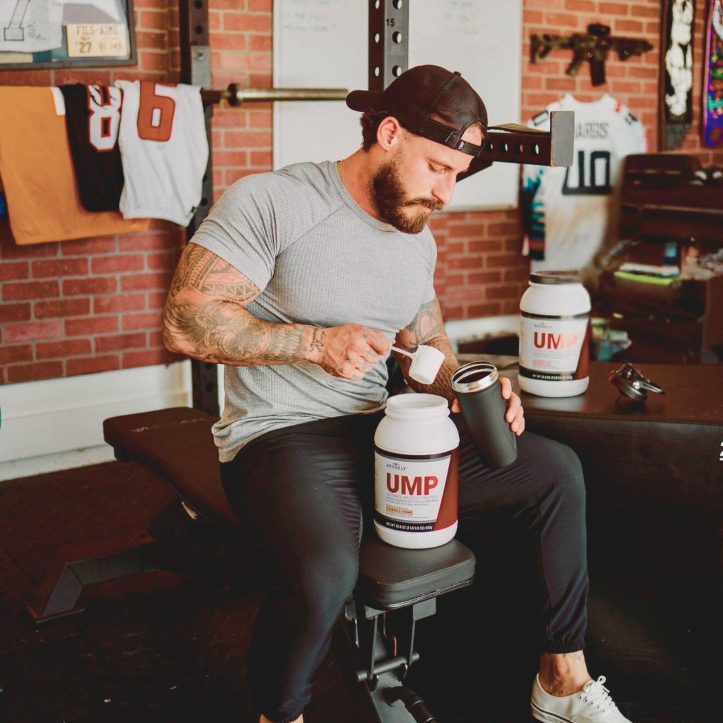 Beverly International UMP Protein Powder, Cookies & Cream. Unique Whey-Casein Ratio Builds Lean Muscle. Easy to Digest. No Bloat. (32.8 oz) 2lb .8 oz Beverly InternationalUS supplements