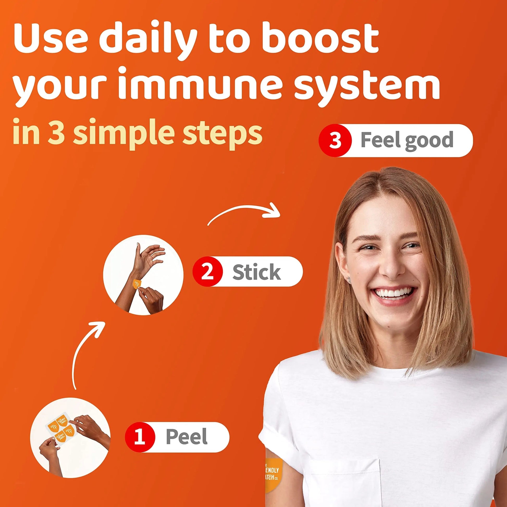 The Friendly Patch Shield Immunity Support Patch | Wearable Immune Boosters for Adults with Vitamin D3, C and Zinc The Friendly Patch CO.Au supplements