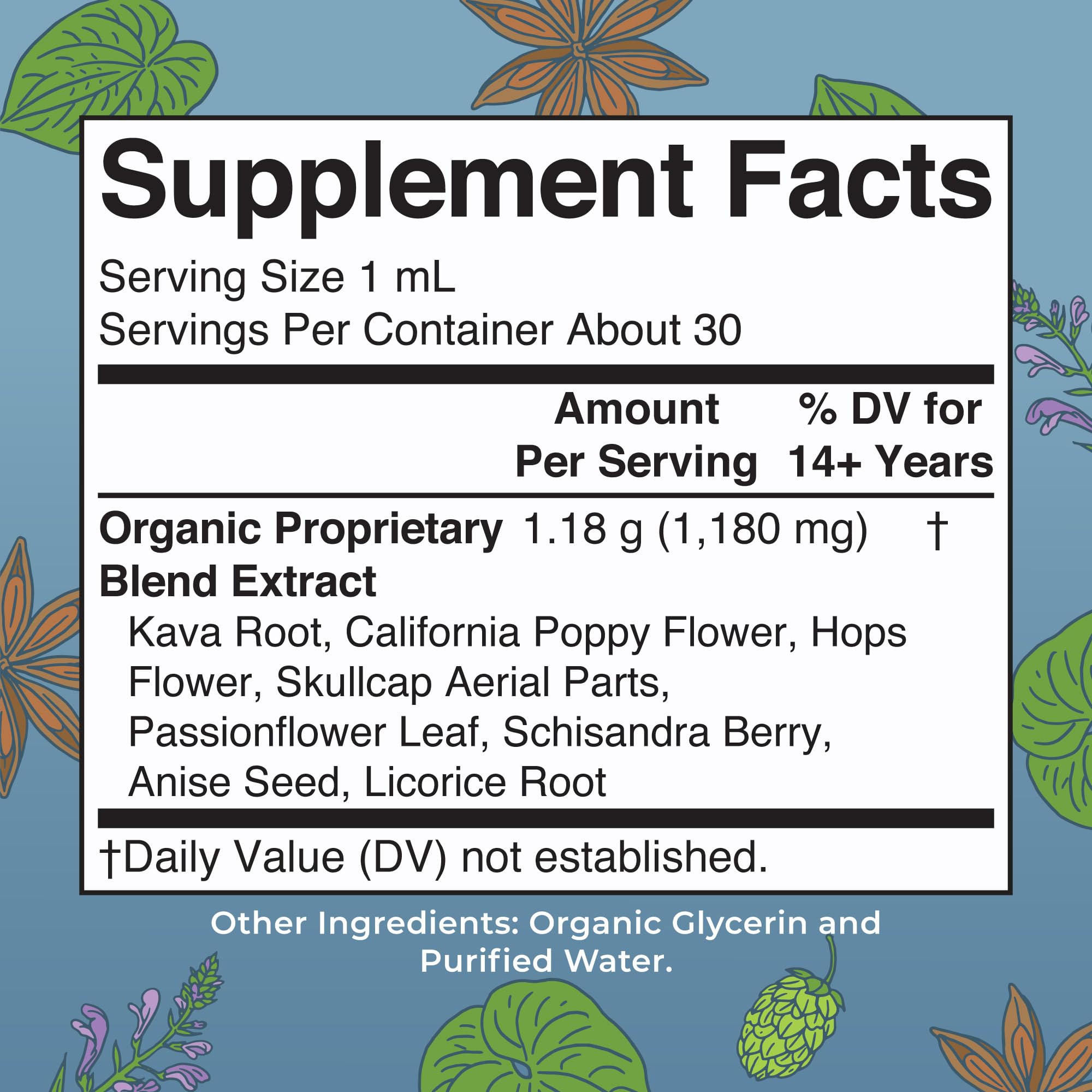 MaryRuth Organics, Herbal Supplement Drop, Calmness & Relaxation, Pack of 1, USDA Kava Root, Sugar/Gluten Free, Support Sleep, Calm & Stress Relief, Vegan, Non-GMO, 30 Servings MARYRUTH'SUS supplements