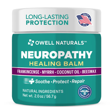 Owell Naturals Neuropathy Balm for Feet, Muscles & Joints – Long Lasting Comfort Formula with Frankincense, Myrrh, Coconut Oil, Beeswax – Fast Absorbing Botanical Skin Care, 2 oz Owell NaturalsAu supplements