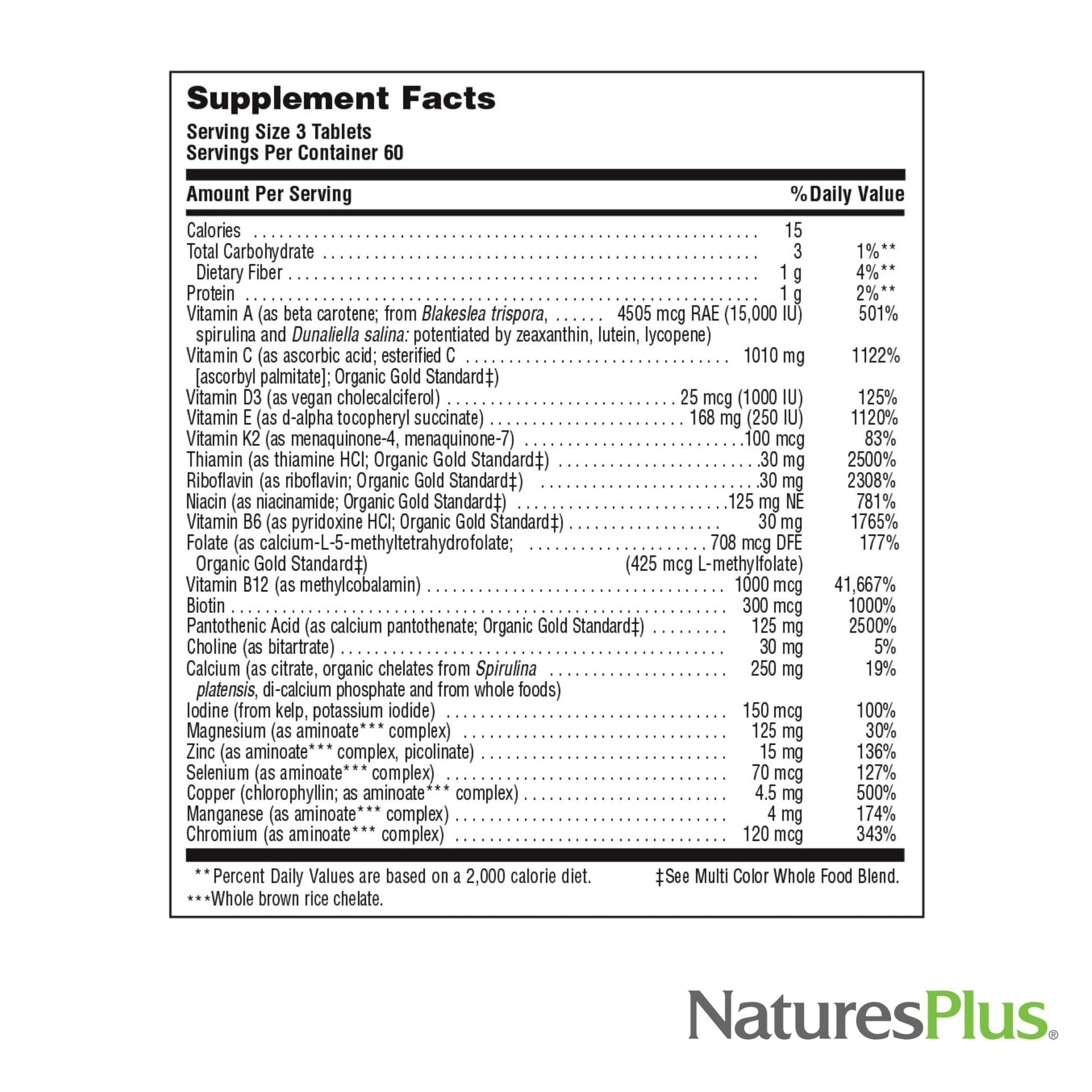 Natures Plus Source of Life Gold Multivitamin - 180 Tablets - Blood Support, Bone Support, Healthy Immune System NaturesPlusAu supplements