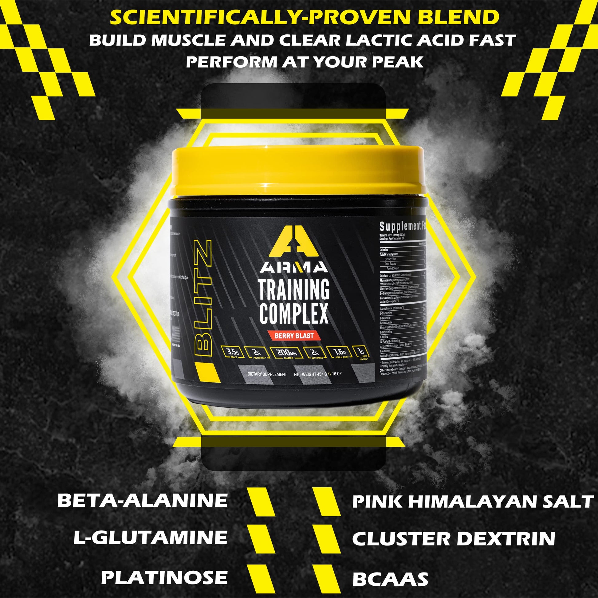 ARMA Blitz Non Stimulant Pre/Intra Powder – Natural Berry Pre-Workout Drink Mix ARMAAu supplements