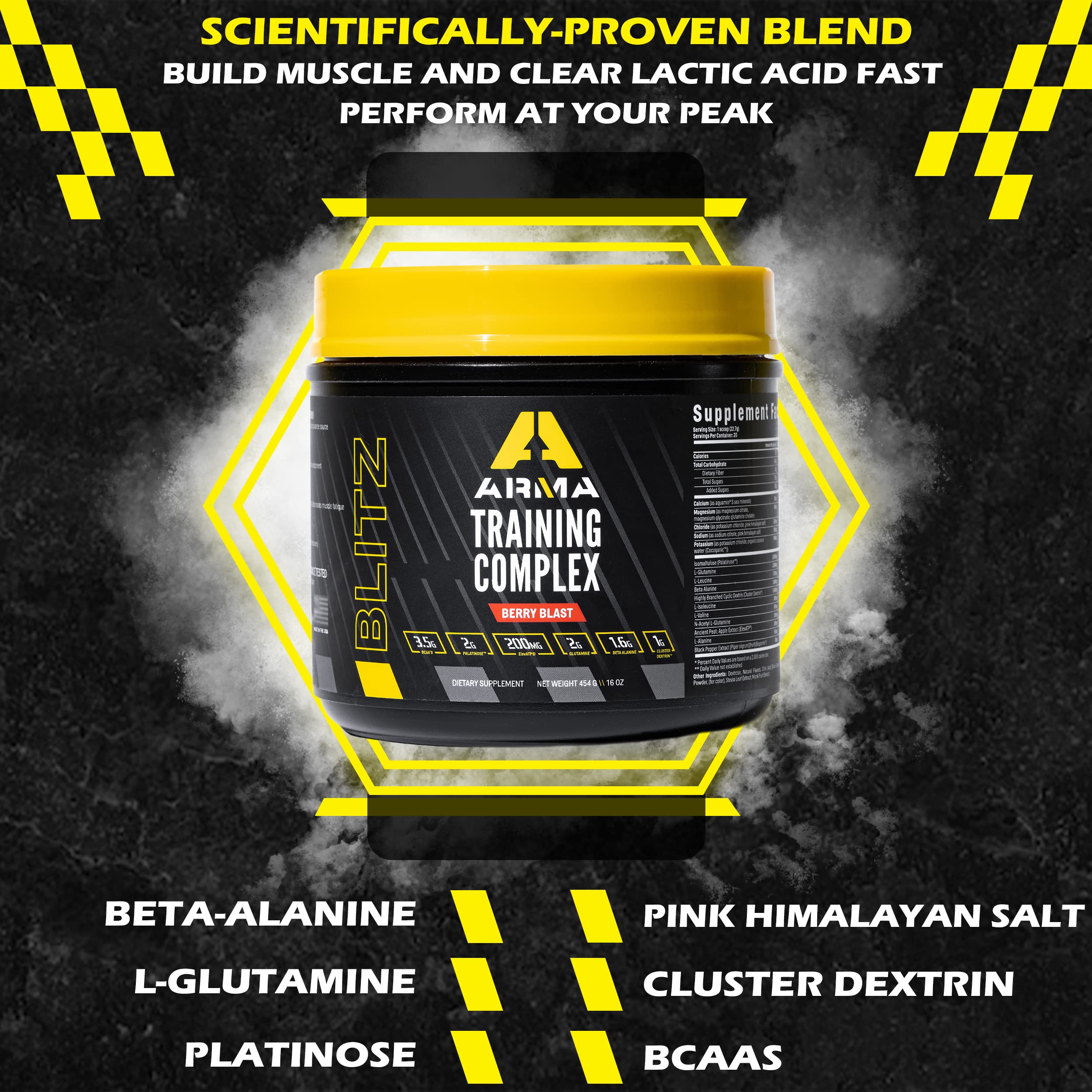 ARMA Blitz Non Stimulant Pre/Intra Powder – Natural Berry Pre-Workout Drink Mix ARMAAu supplements