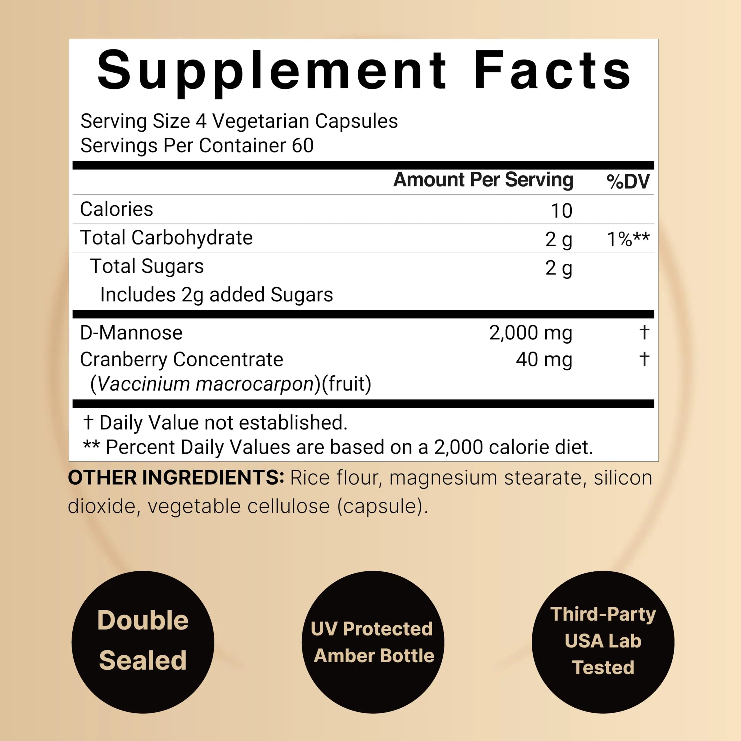 NatureBell D-Mannose 500mg Capsules (2,000mg Per Serving) | 240 Veggie Capsules + Cranberry Concentrate 40mg – Fast Acting Urinary Tract Health Pills – Ultra UTI Support for Women & Men NatureBellAu supplements