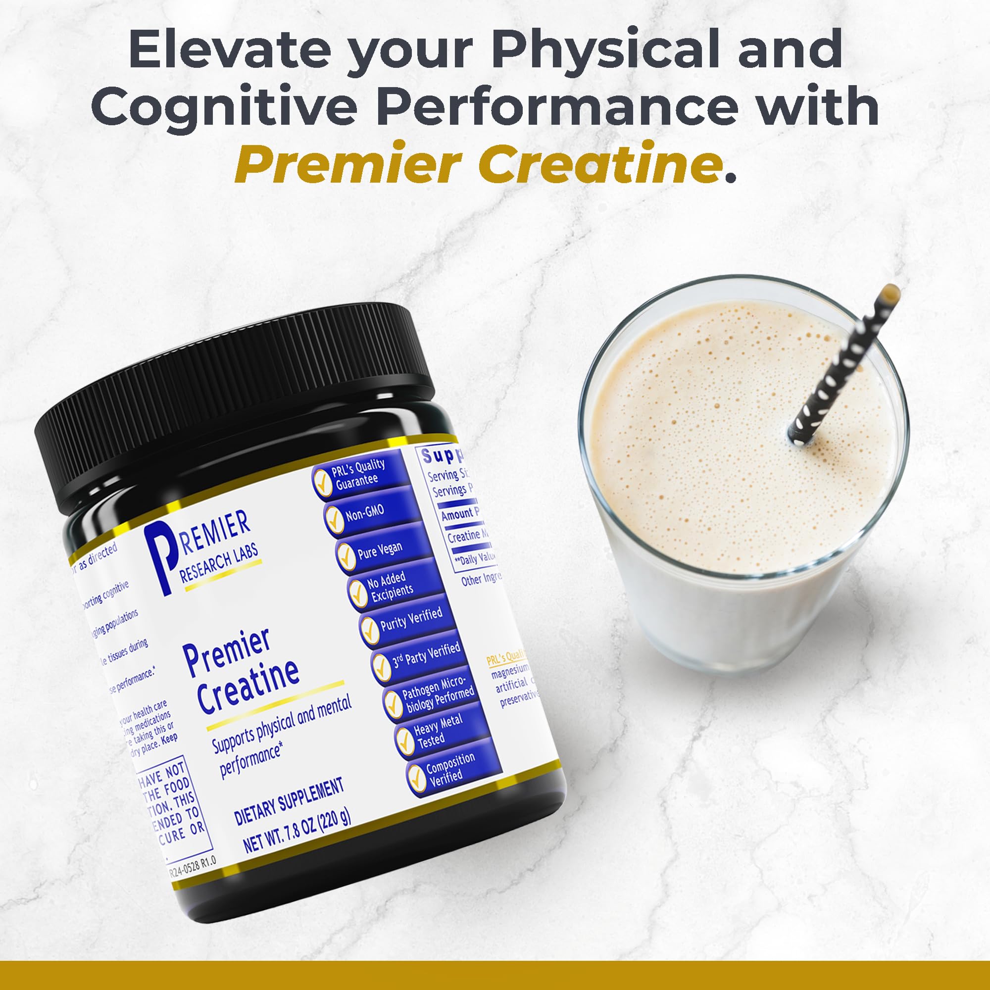 Premier Research Labs Premier Creatine - Creatine Monohydrate Powder, Creatine Powder for Men, Women, Vegetarians, Unflavored Vegan Friendly Formula - 7.8 oz (40 Servings) Premier Research LabsAu supplements