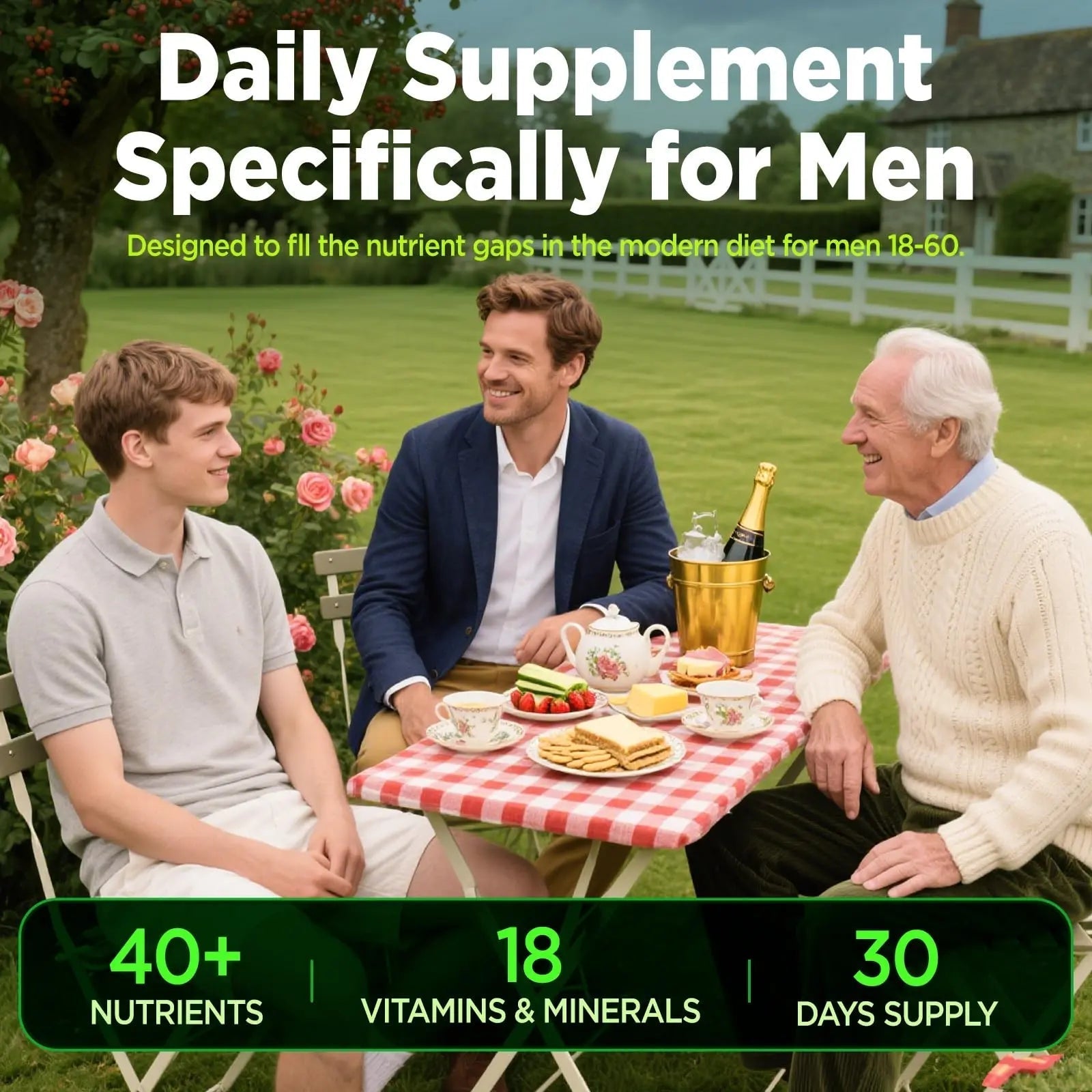 Methylated Multivitamin for Men Gummies, Men`s Multivitamins Gummies with Vitamin B Complex, A, C ,D3, E, K2, Calcium, Magnesium, Omega-3 NATISLANDAu supplements