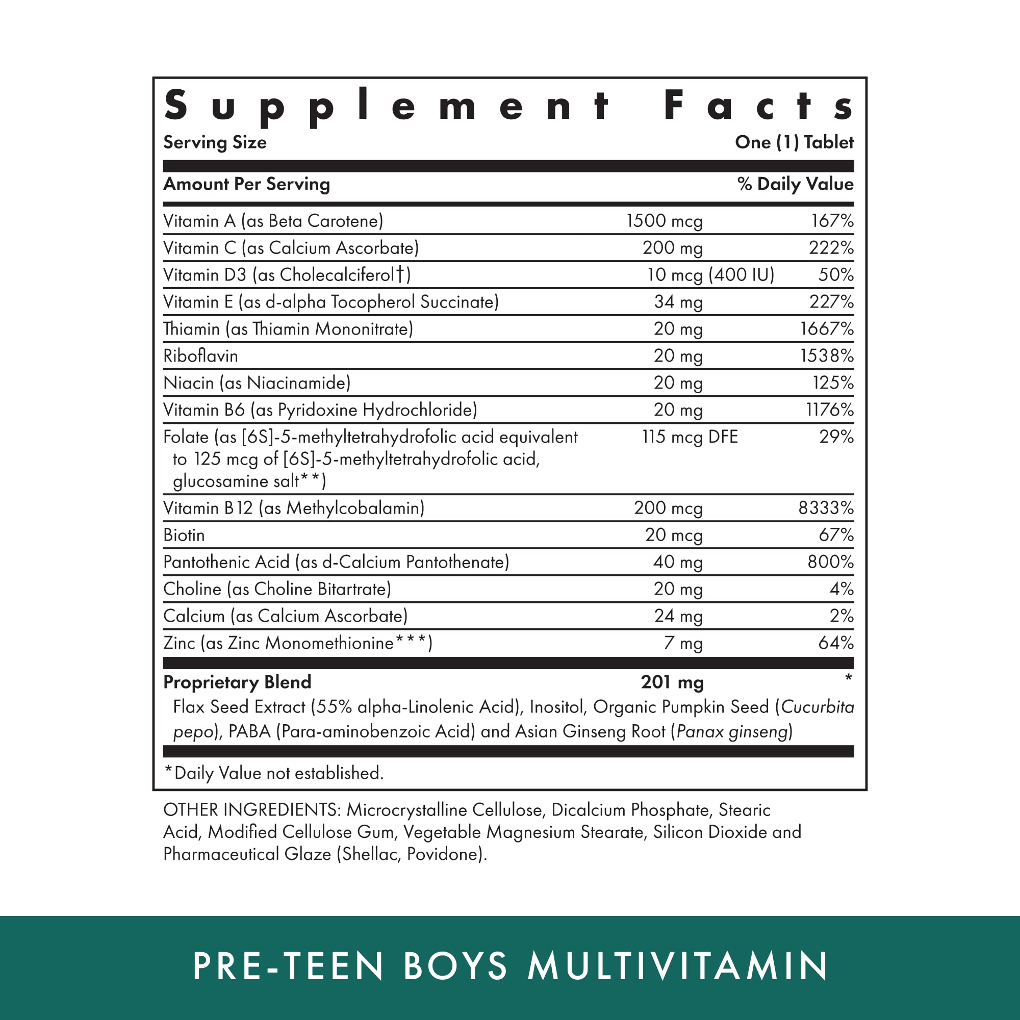 Michael's Health Naturopathic Programs Pre-Teen Boys Daily Multivitamin - 60 Vegetarian Tablets - With Male Herbal Blend - Kosher - 60 Servings MICHAEL'SAu supplements
