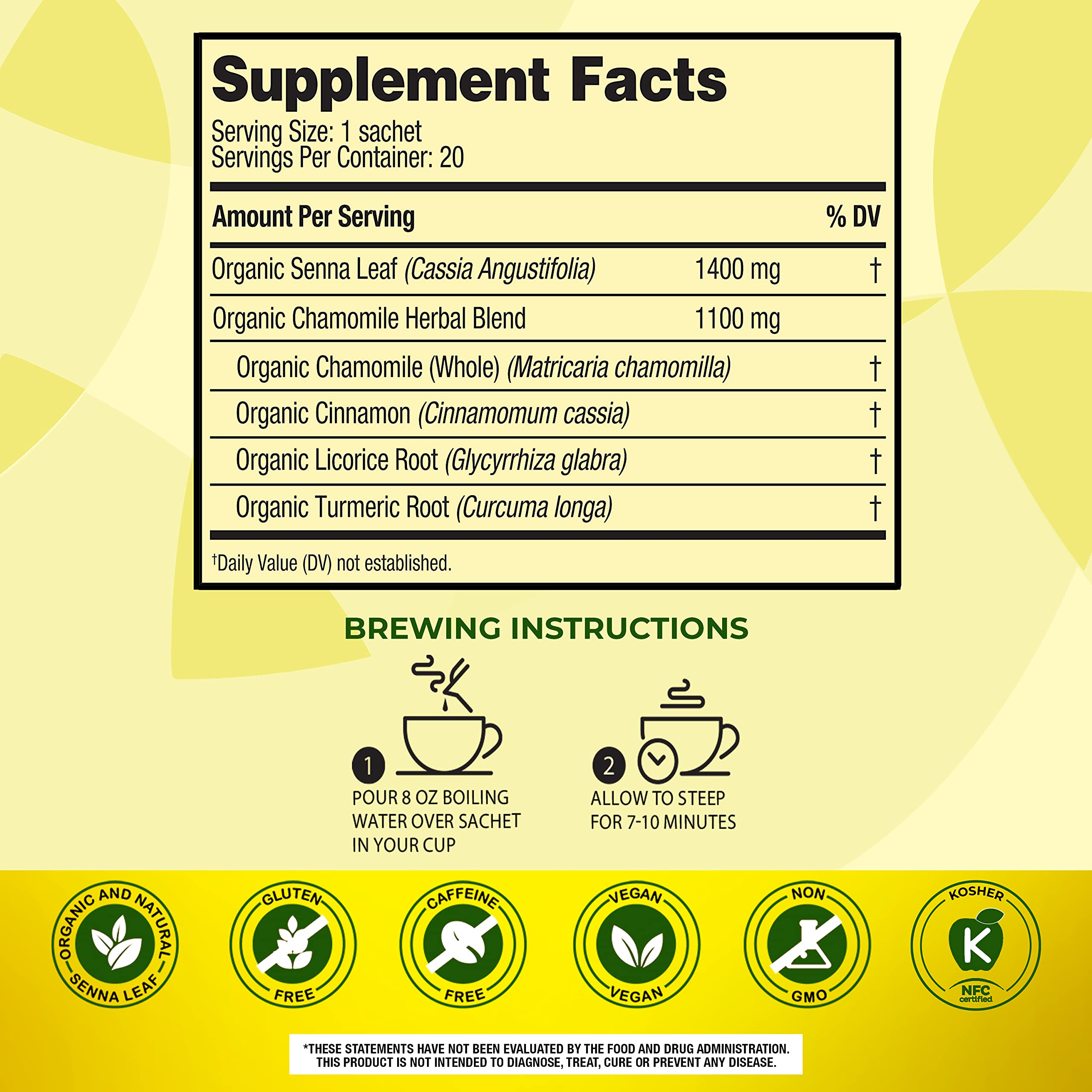 Senokot Dietary Supplement, Natural and Organic Senna Leaf, Laxative Tea for Occasional SenokotUS supplements