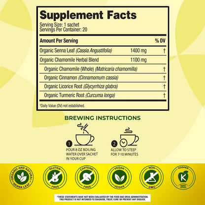 Senokot Dietary Supplement, Natural and Organic Senna Leaf, Laxative Tea for Occasional SenokotUS supplements