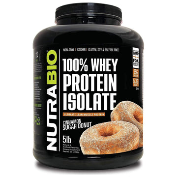 NutraBio Whey Protein Isolate Supplement – 25g of Protein Per Scoop with Complete NutraBioUS supplements