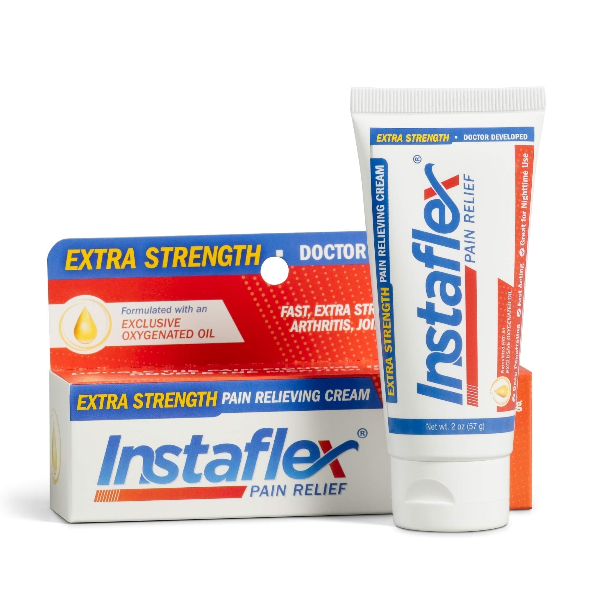 Healthy Directions Instaflex Extra Strength Pain Relief Cream, with 2X The Pain-Fighting Ingredients, Rubs Out Your Toughest Muscle & Joint Pain (2 oz) InstaflexAu supplements
