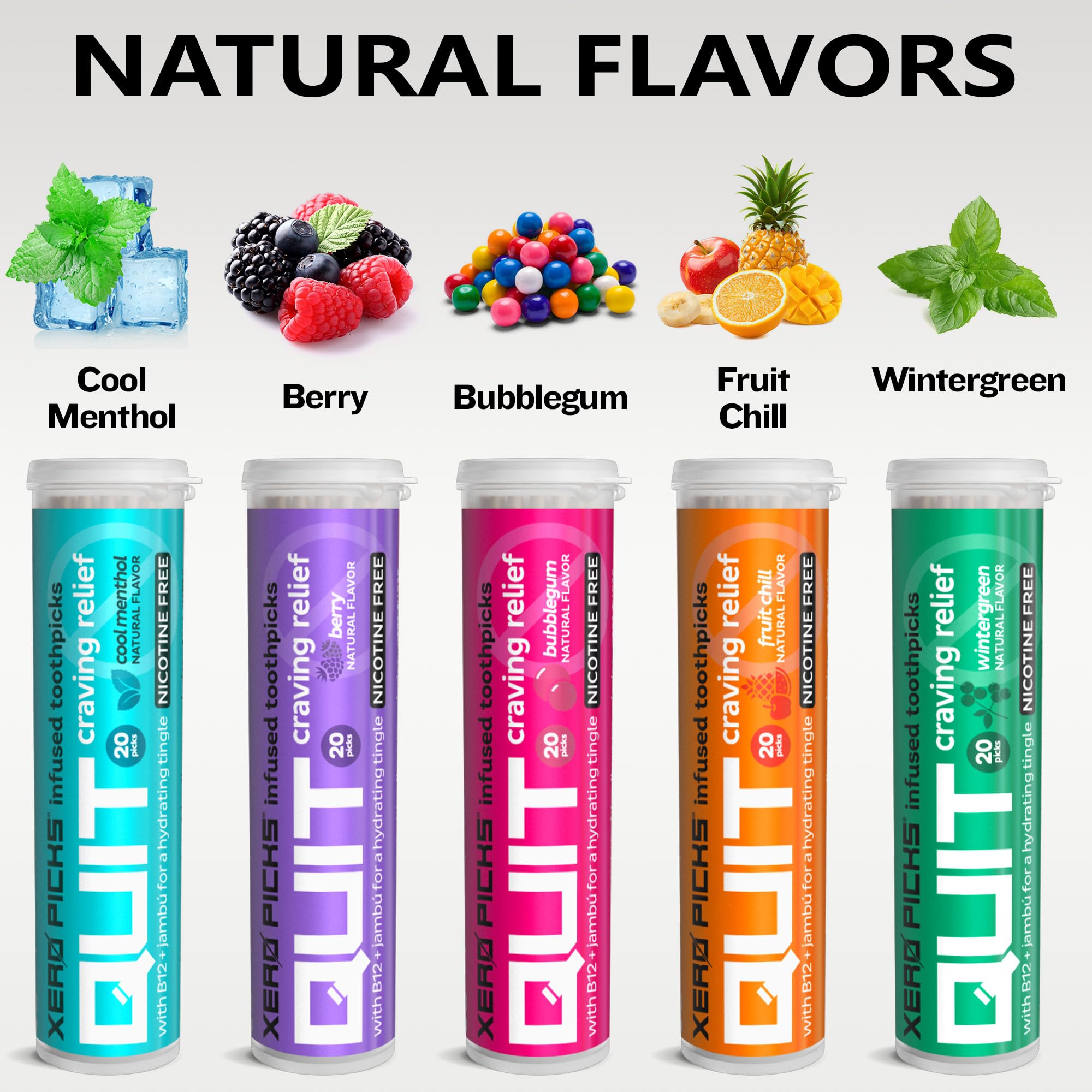 Xero Picks Infused Flavored Toothpicks to Help Quit Smoking - Nicotine Xero PicksAu supplements