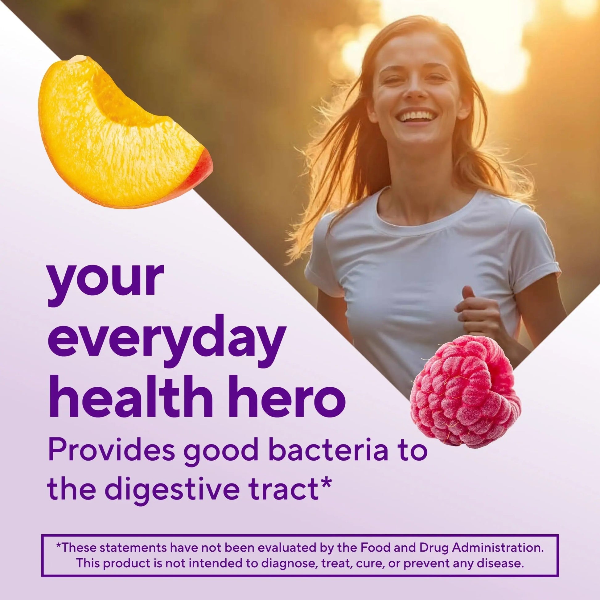 vitafusion Probiotic Gummy Supplements, Raspberry, Peach and Mango Flavors, Probiotic Nutritional Supplements With 5 Billion CFUs VitafusionAu supplements