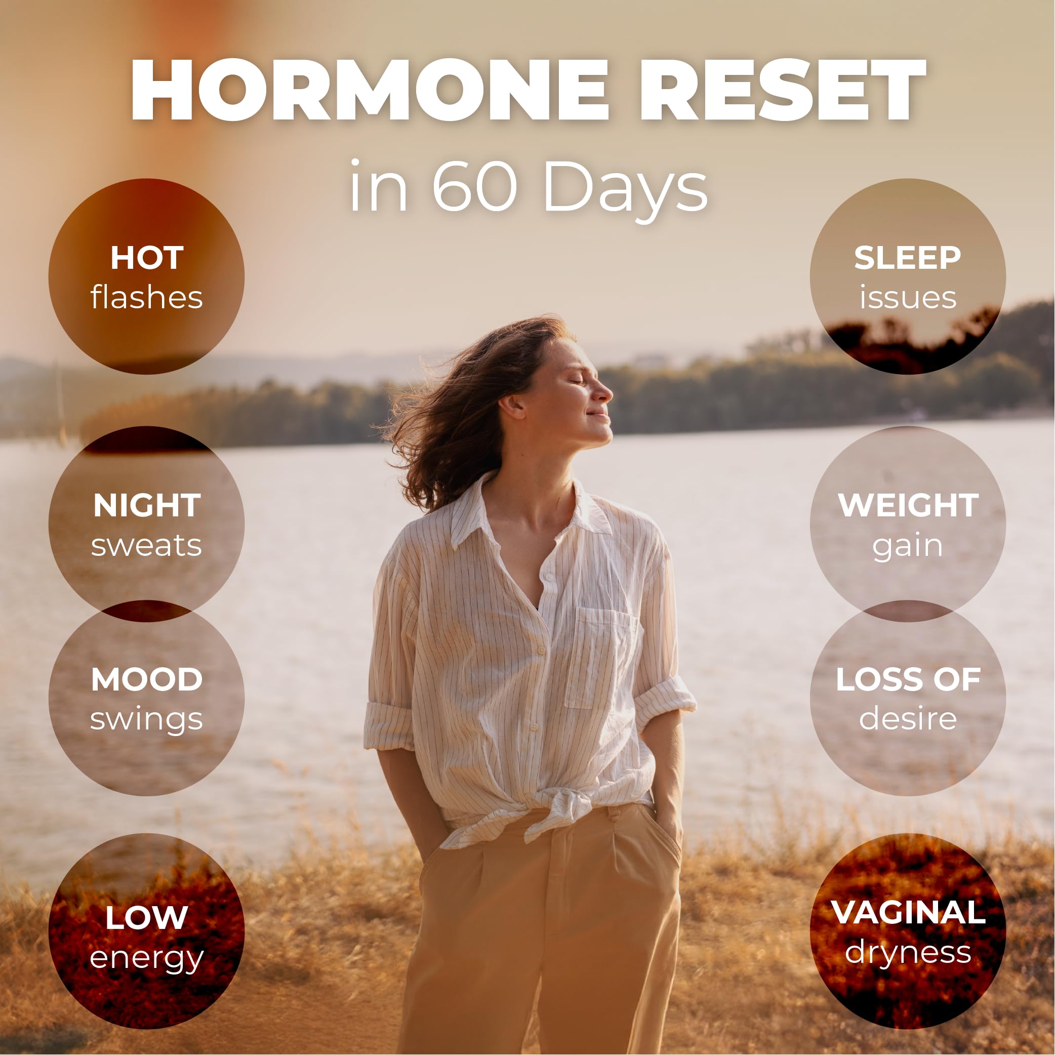 Her Bodhi Meno- Menopause Hormonal Balance for Women, Estrogen Soy Isoflavones Menopause Supplement for Women | with Ashwagandha & Black Cohosh | Hot Flashes Menopause Relief (60 Capsules) Her BodhiAu supplements