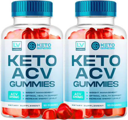 2 Pack - Keto Genesis Keto ACV Gummies Advanced Weight Loss, Genesis ACV, Genesis LIVORKAUS supplements