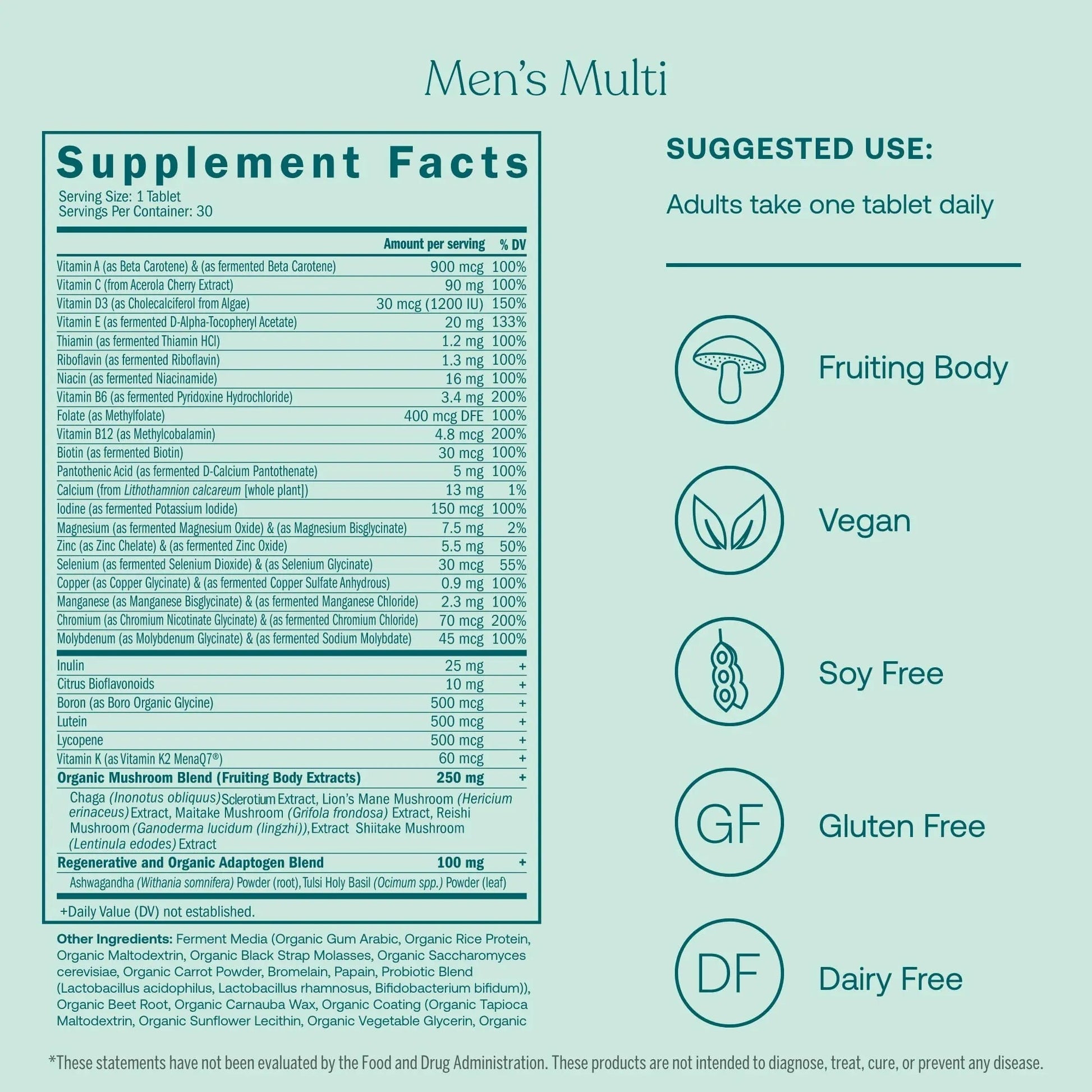 True Grace One Daily Men’s Multivitamin (30 Vegan Tablets) + One Daily Women’s Multivitamin (30 Vegan Tablets) - Non-GMO & Gluten Free - 30-Day Supply of Each True GraceAu supplements