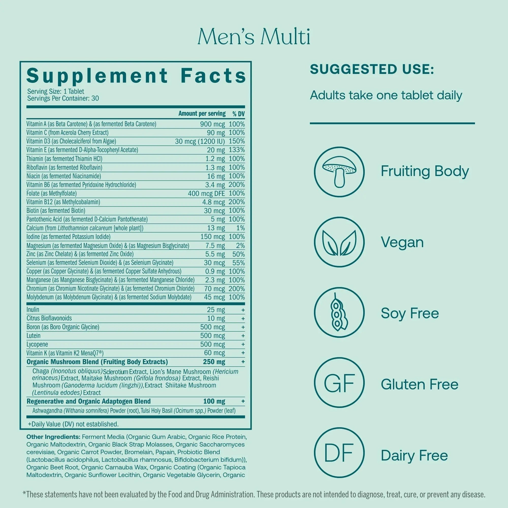True Grace One Daily Men’s Multivitamin (30 Vegan Tablets) + One Daily Women’s Multivitamin (30 Vegan Tablets) - Non-GMO & Gluten Free - 30-Day Supply of Each True GraceAu supplements