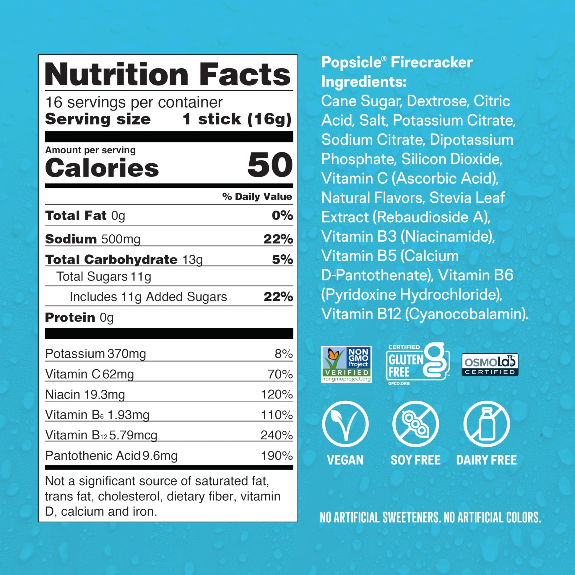 Liquid I.V.® Hydration Multiplier - Popsicle Firecracker | Electrolyte Powder Drink Mix | 3 Pack (48 Servings) Liquid I.V.US supplements