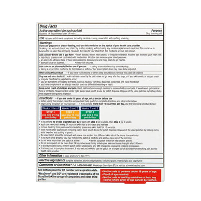 Rite Aid Nicotine Transdermal System Patch, Step 2, 14mg - 14 ct, Nicotine Rite AidUS supplements