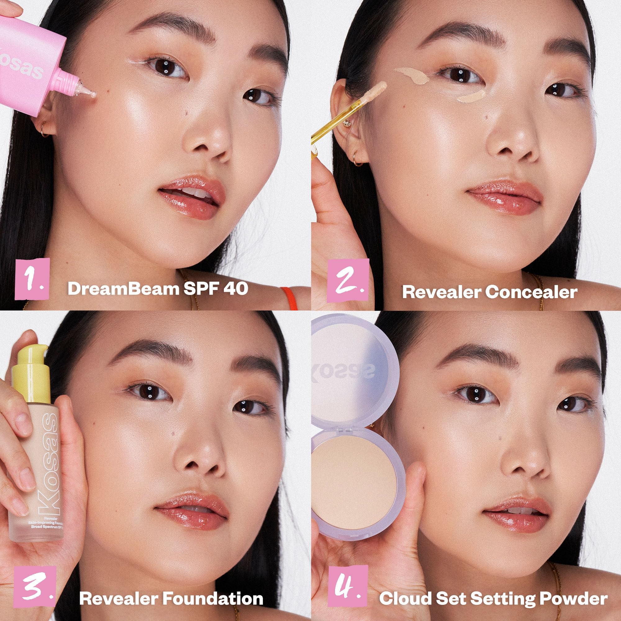 Kosas DreamBeam SPF 40 Mineral Sunscreen for Face + Makeup Prep – Lightweight Hydrating Sun Protection, 40 ml KosasAu supplements