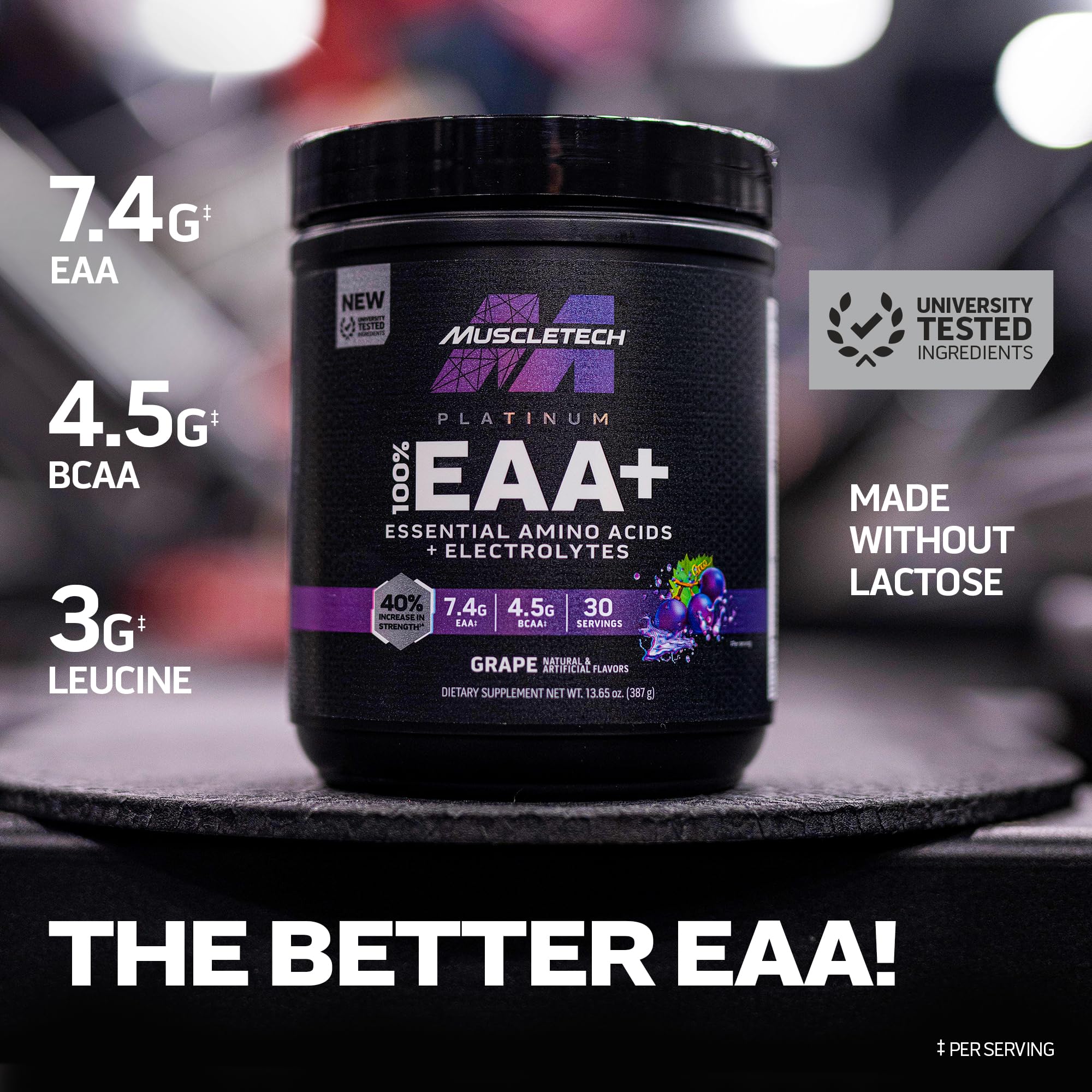 MuscleTech | Platinum 100% EAA+ |Essential Amino Acids | Muscle Strength Builder MuscleTechUS supplements