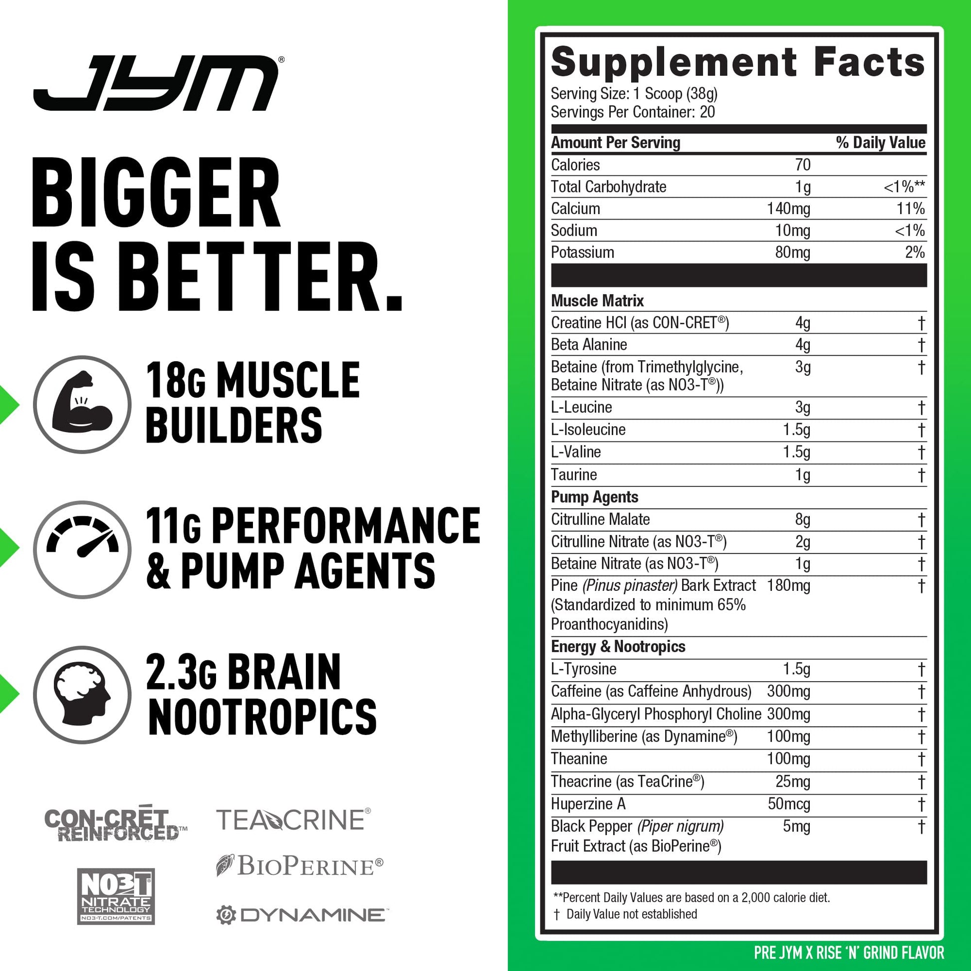 PRE JYM X - Rise N' Grind JYM Supplement ScienceAu supplements